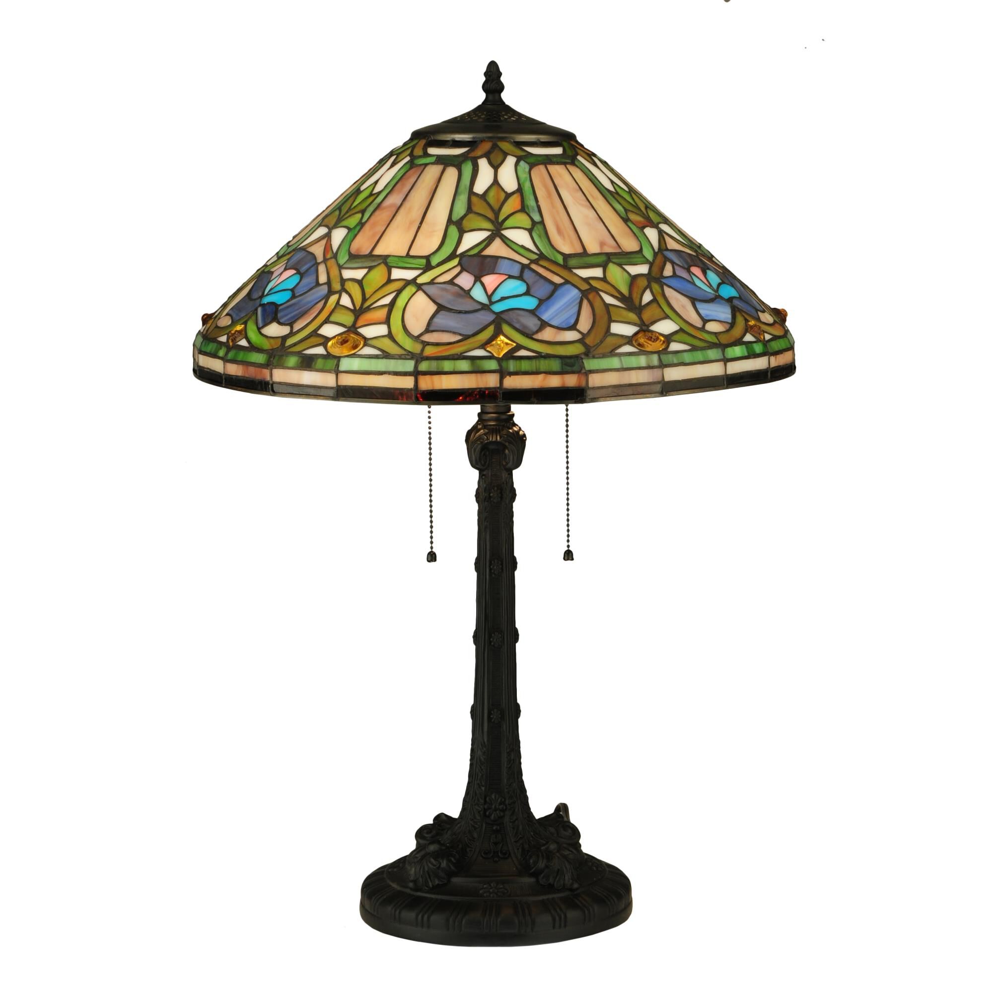 Tiffany Floral 26 Inch Table Lamp by Meyda Lighting