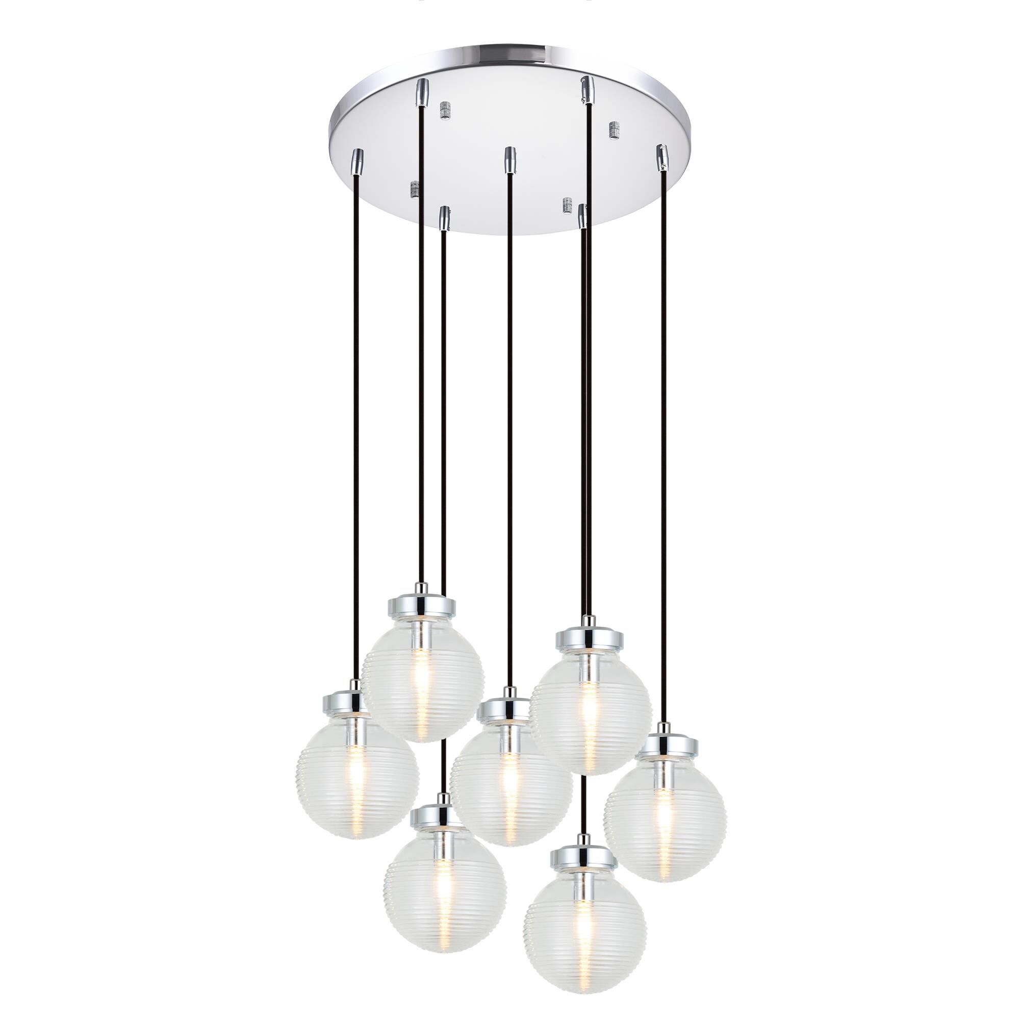 Ridge 7 Light Multi Light Pendant by Matteo Lighting
