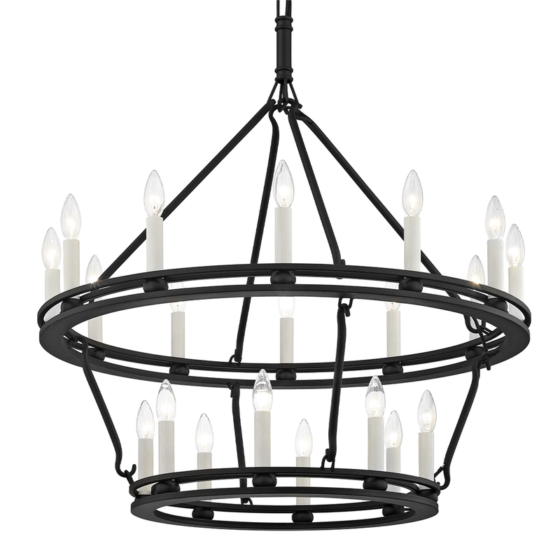 Sutton 35 Inch Chandelier by Troy Lighting