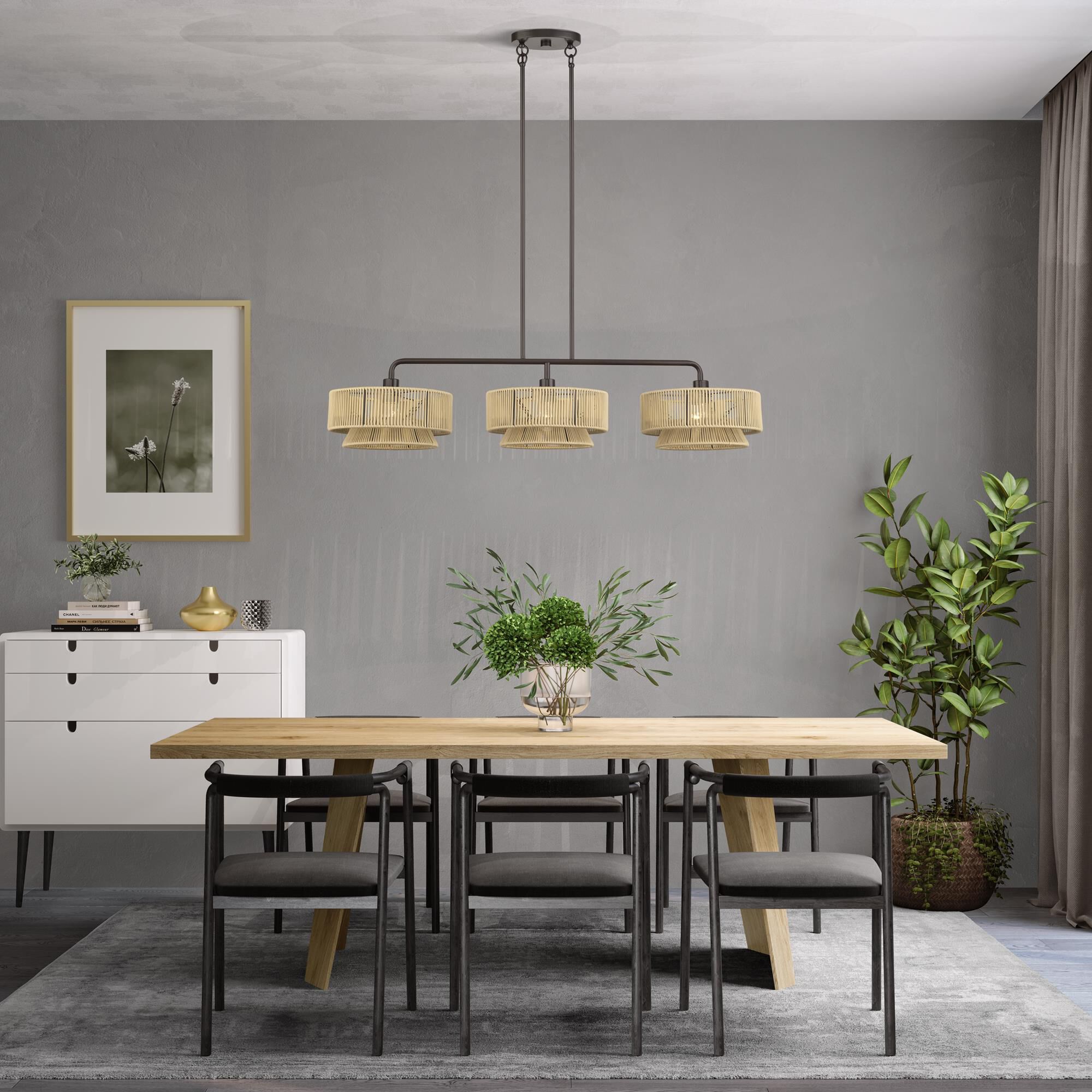 Florell 47 Inch Linear Suspension Light by Livex Lighting