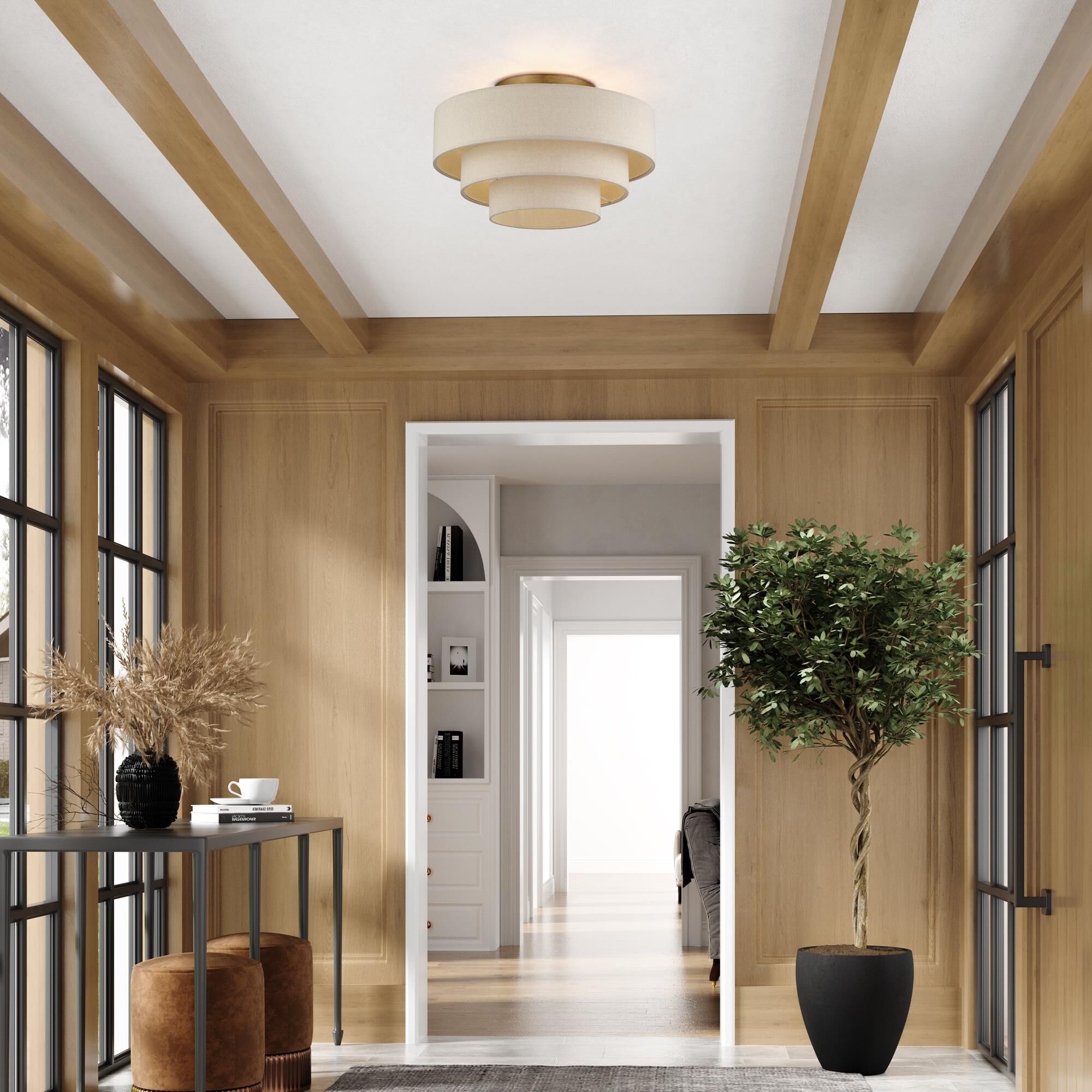 Bellingham 21 Inch Semi Flush Mount by Livex Lighting