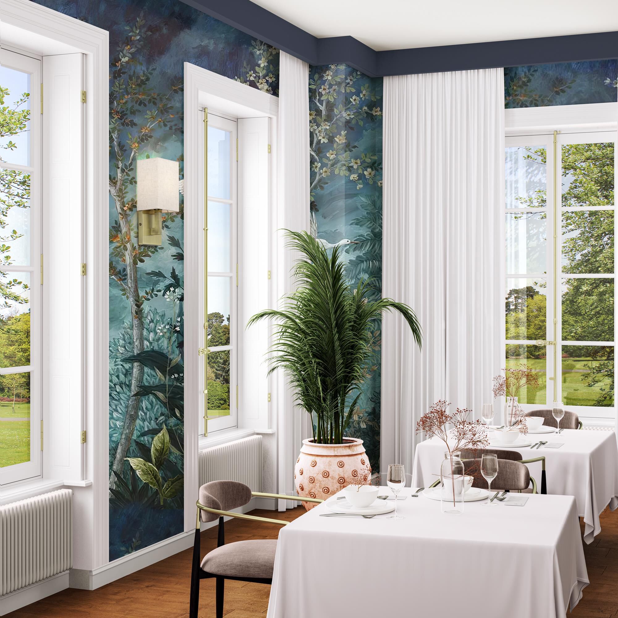 Shown in Antique Brass finish and Hand Crafted Oatmeal Color Fabric with White Color Inside shade