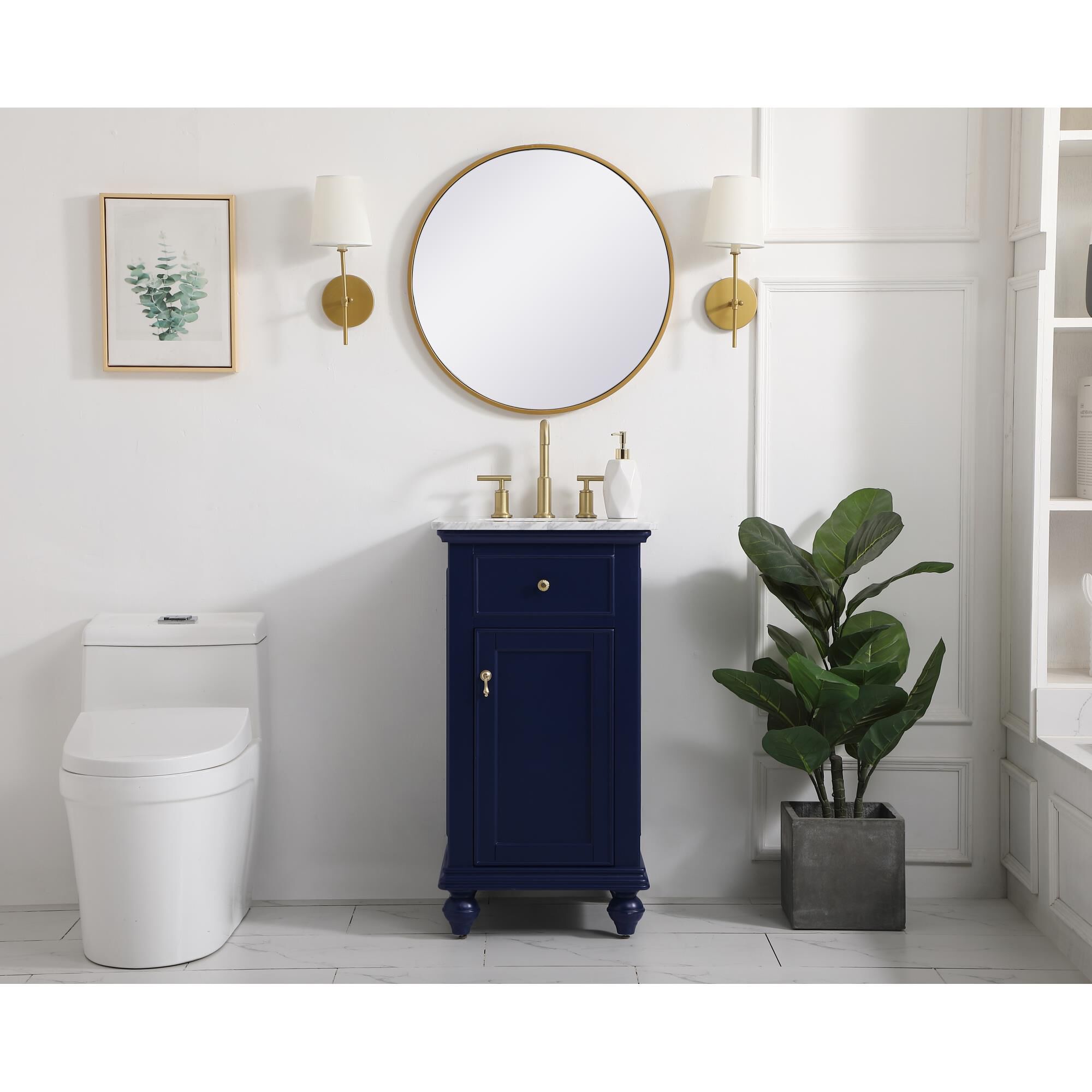 Shown in Blue finish