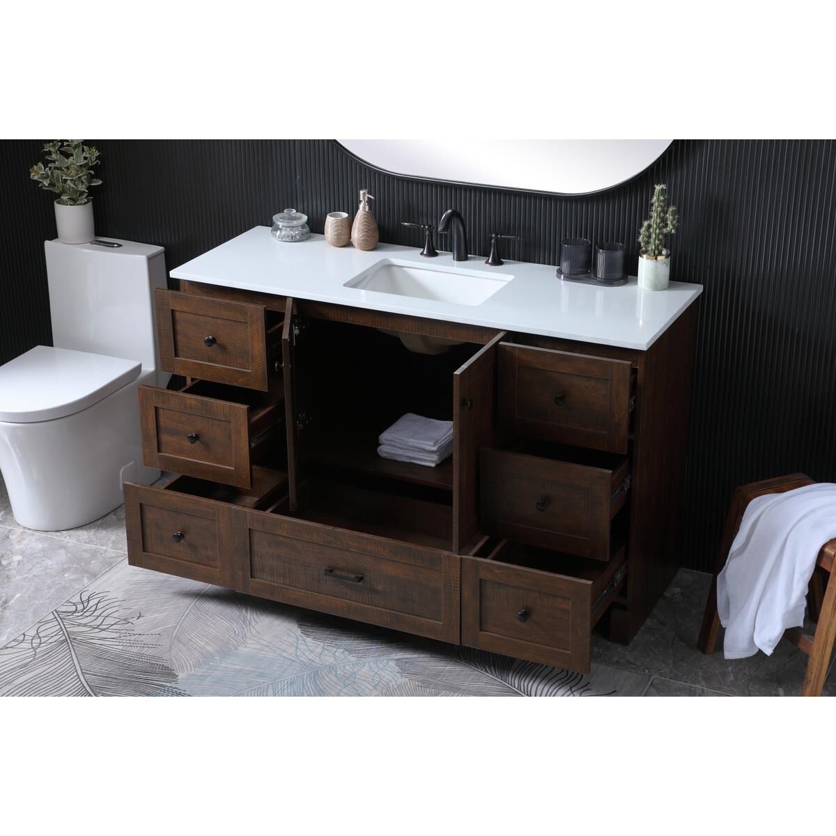 Soma 54 Inch Bath Vanity by Elegant Dcor