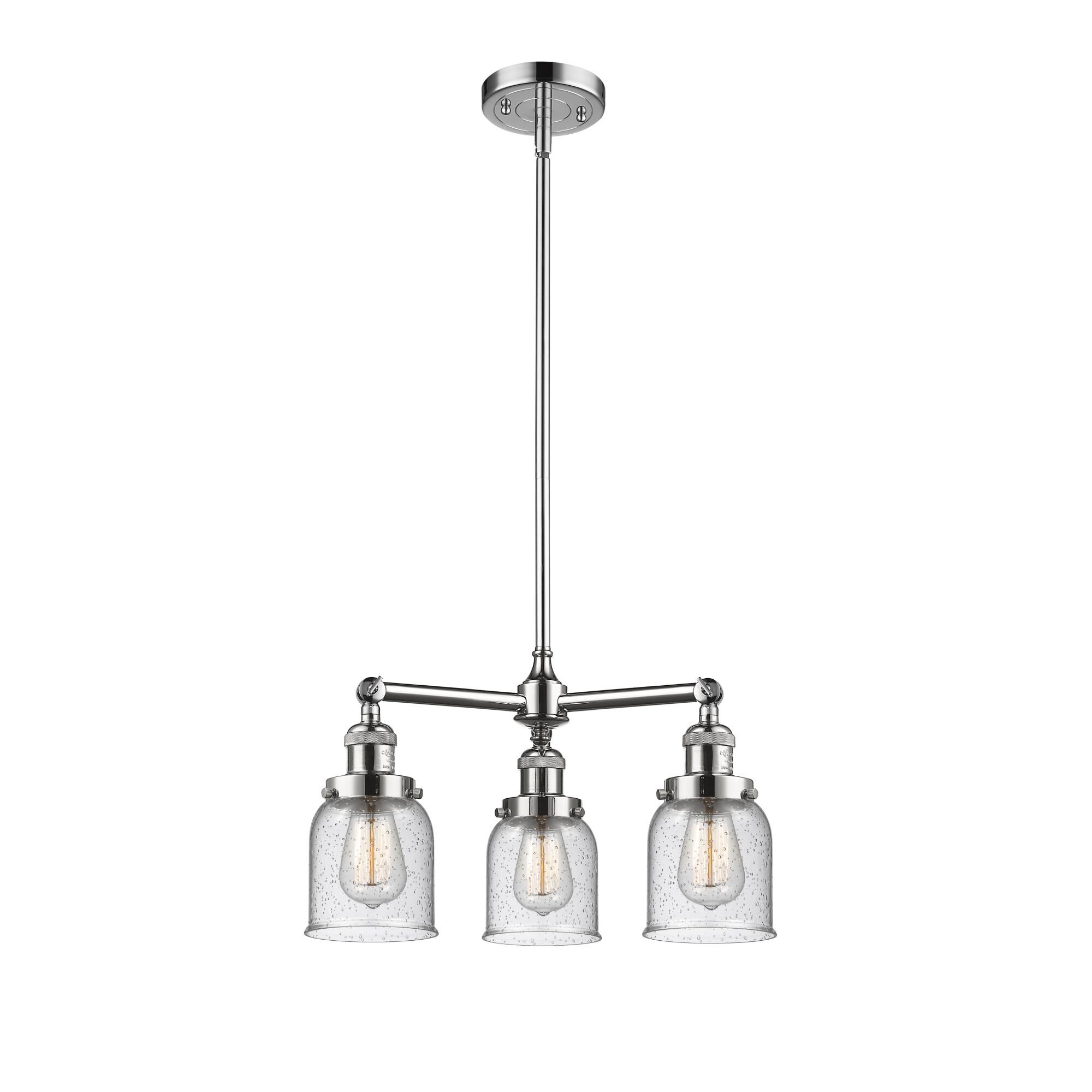 Bruno Marashlian Small Bell 19 Inch 3 Light LED Mini Chandelier by Innovations Lighting