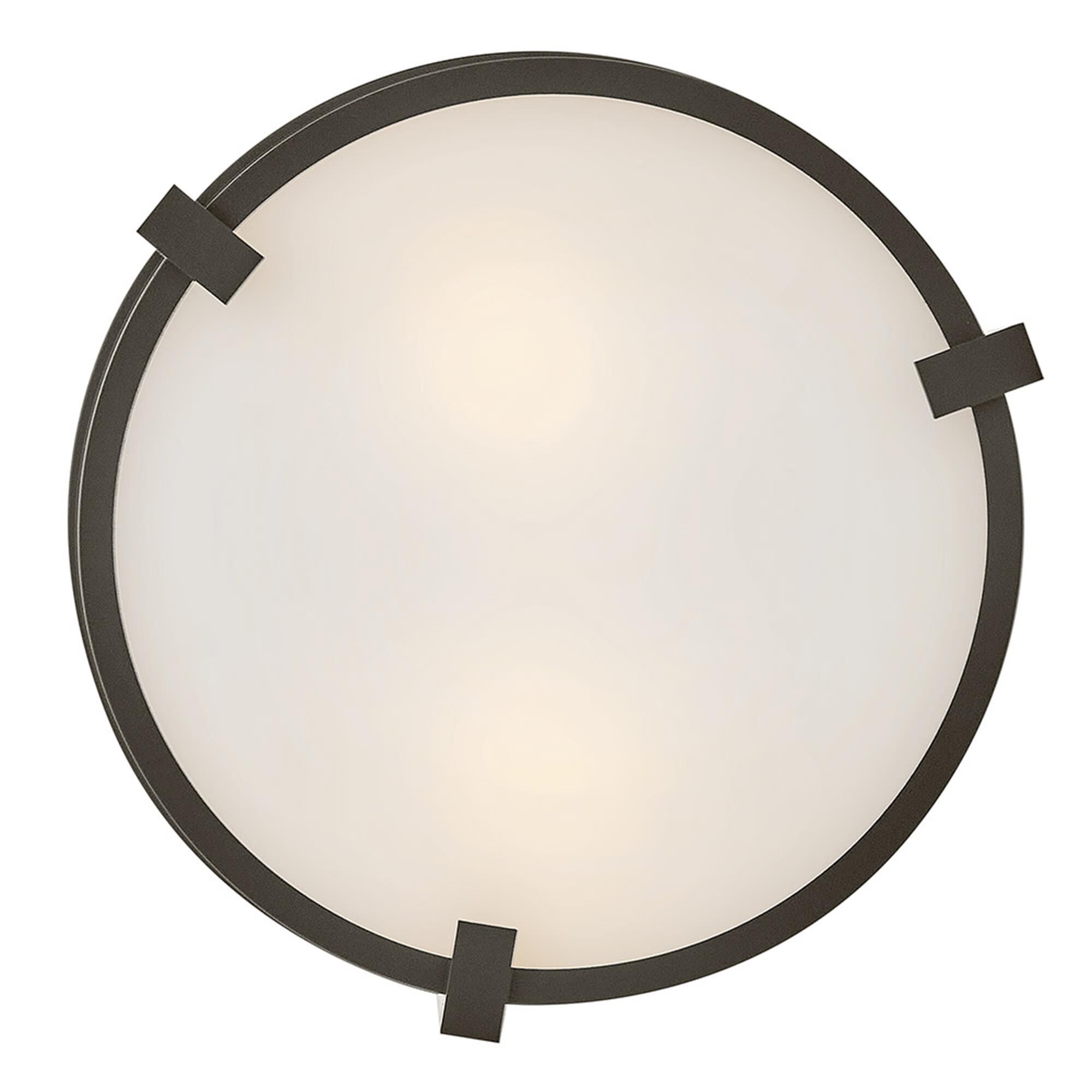Lowell 13 Inch 2 Light Outdoor Flush Mount,