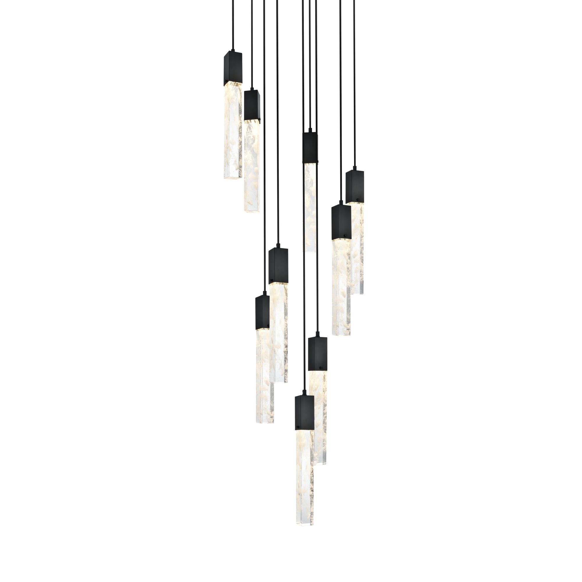 Aurora 24 Inch Multi Light Pendant by Elegant Lighting