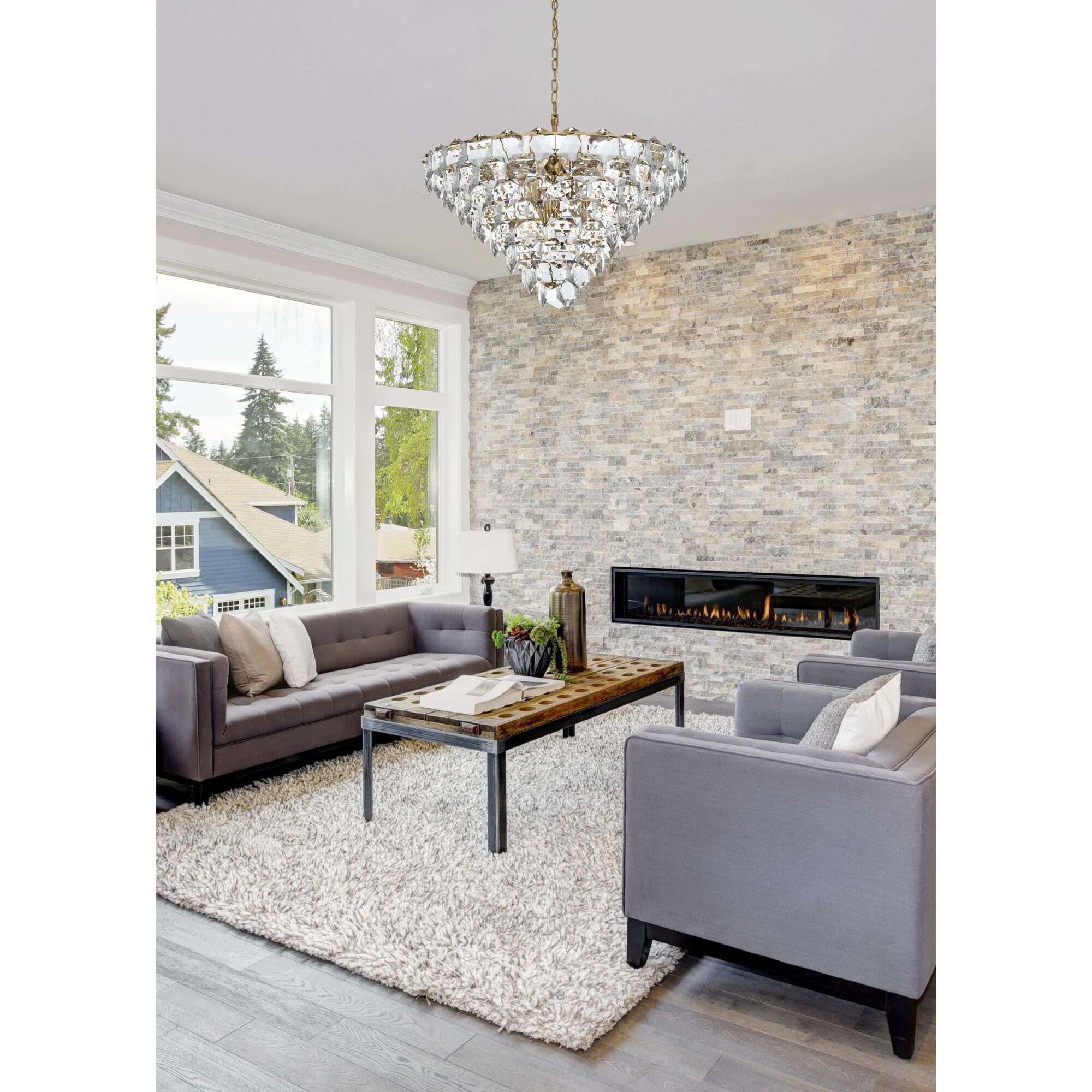 Adaline 32 Inch Chandelier by Elegant Lighting