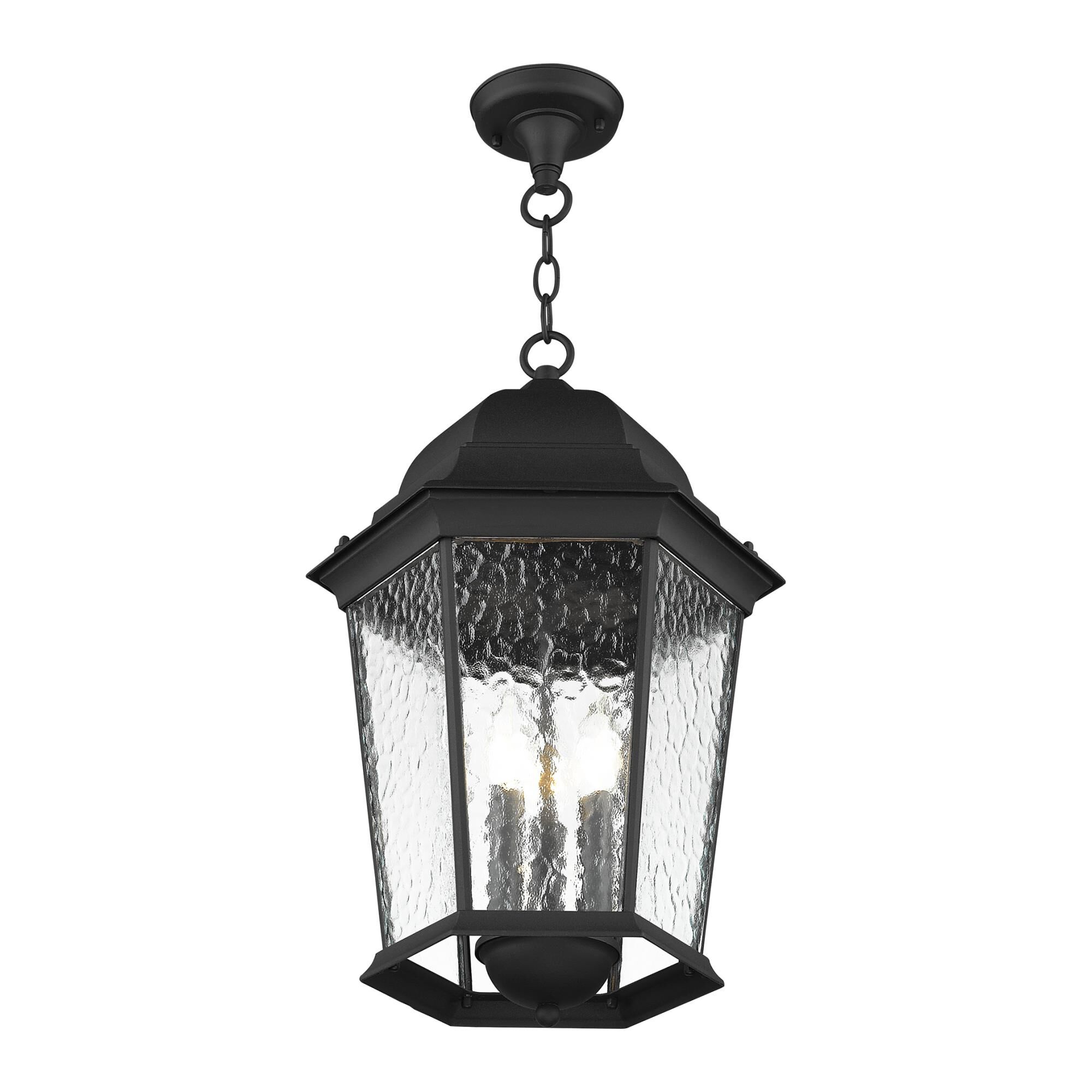 Hamilton 20 Inch Tall 3 Light Outdoor Hanging Lantern by Livex Lighting
