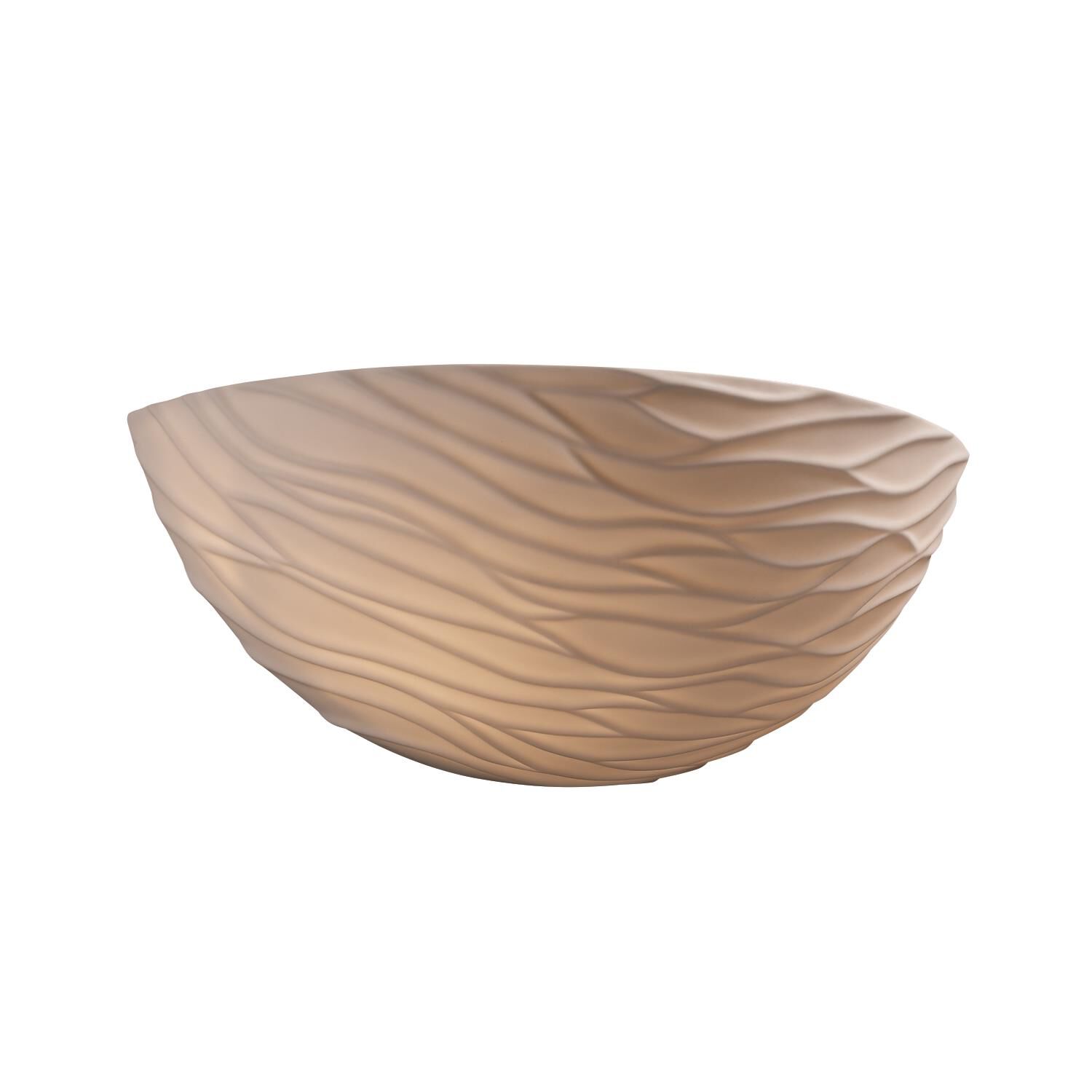 Shown with Translucent Porcelain glass and Waves shade