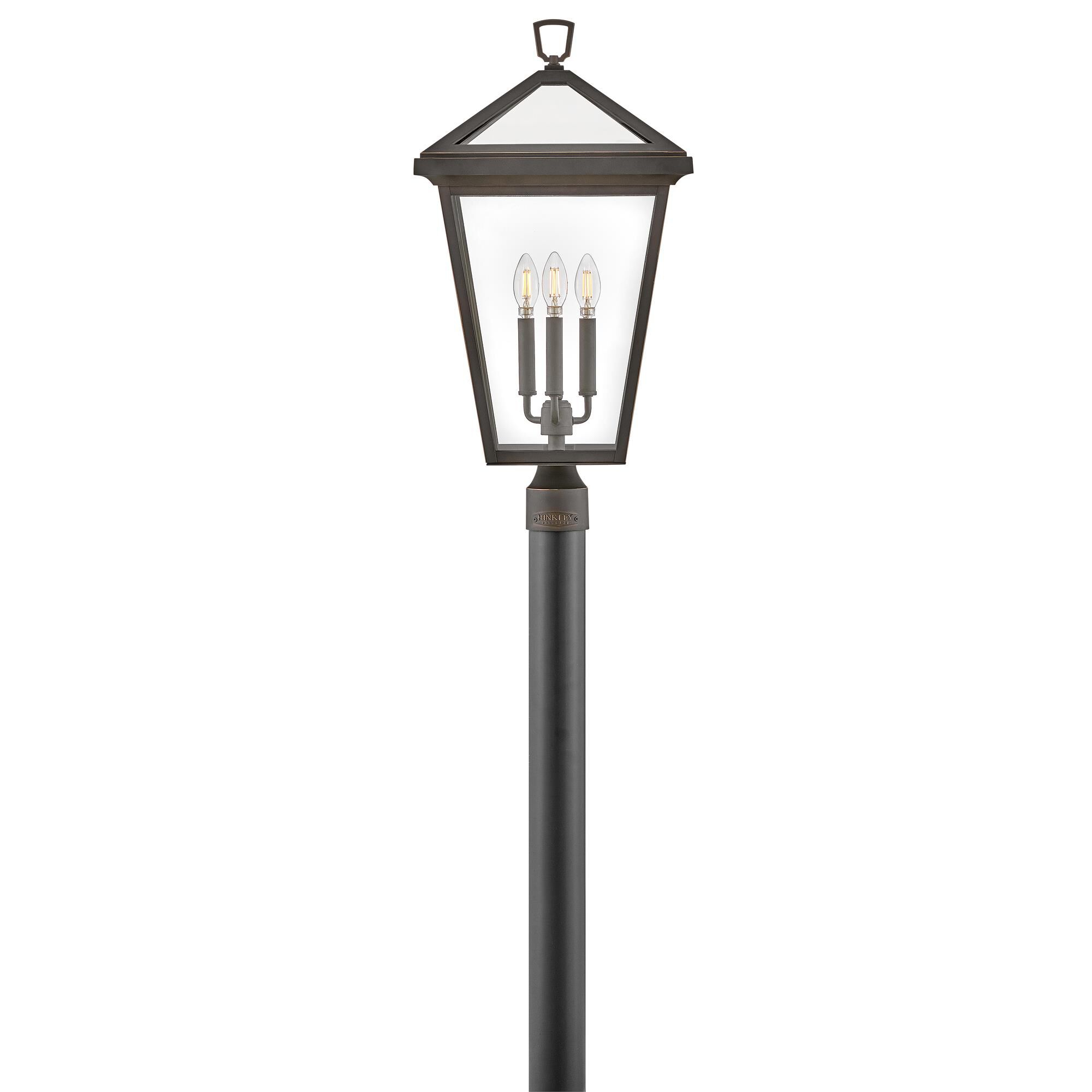 Shown in Oil Rubbed Bronze finish and Clear glass