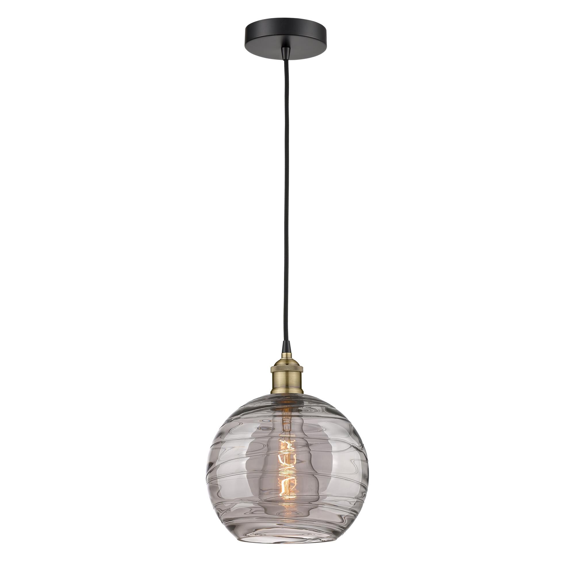 Bruno Marashlian Athens Deco Swirl 10 Inch Mini Pendant by Innovations Lighting