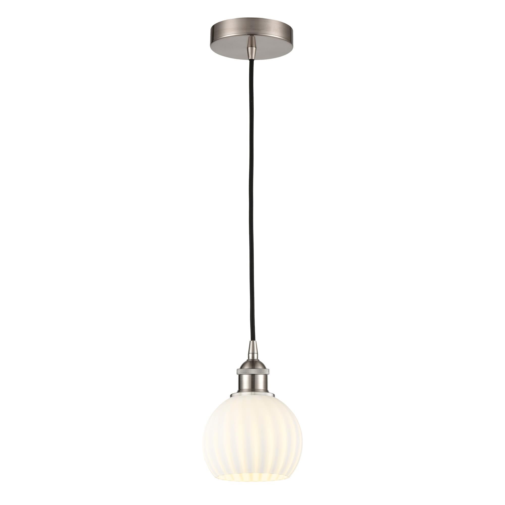 Bruno Marashlian White Venetian 6 Inch Mini Pendant by Innovations Lighting