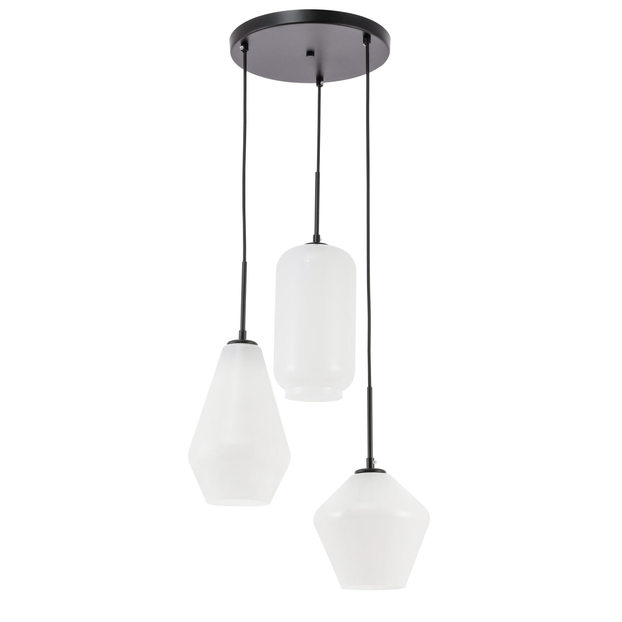 Gene 17 Inch Multi Light Pendant by Elegant Lighting