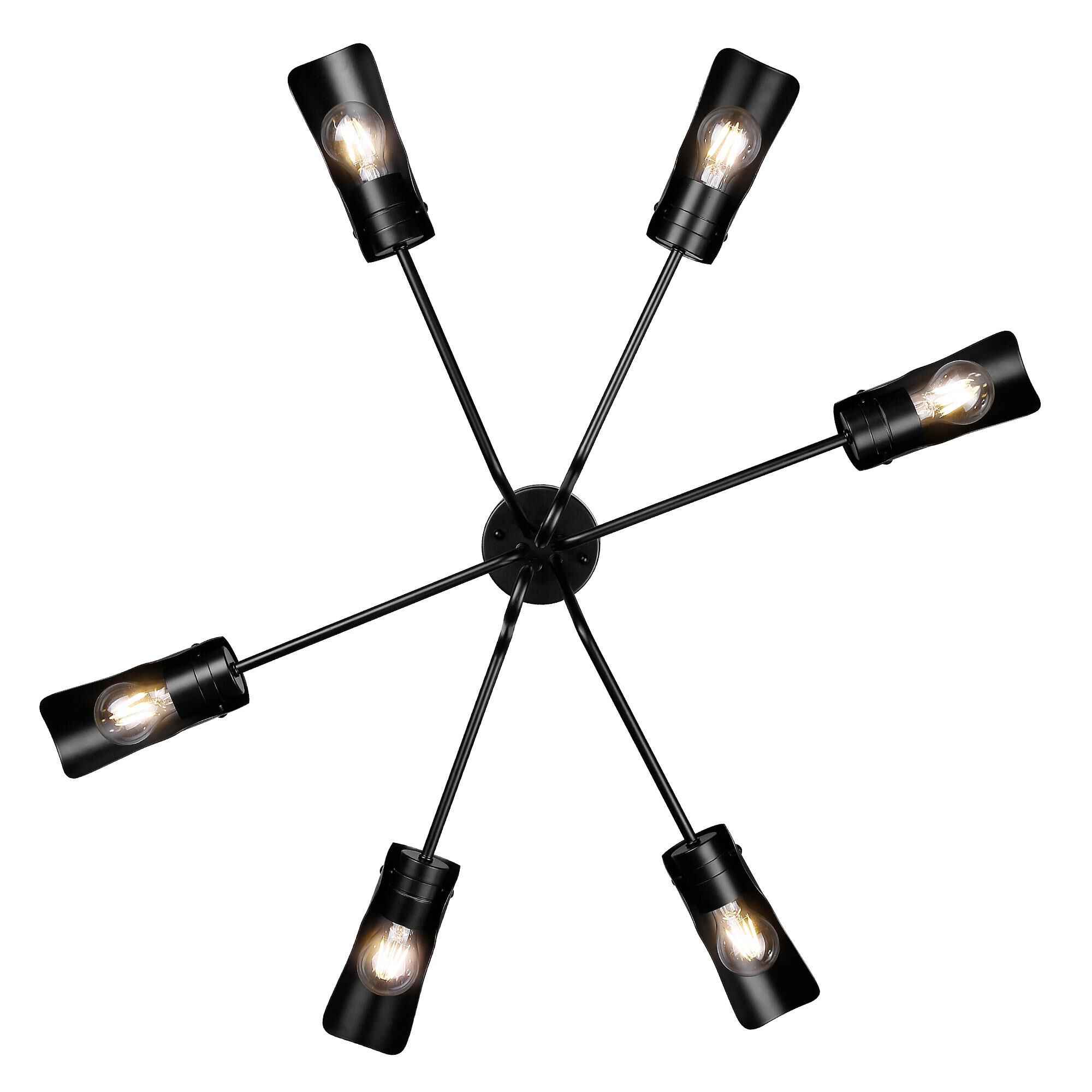 Newton 40 Inch Semi Flush Mount by Golden Lighting