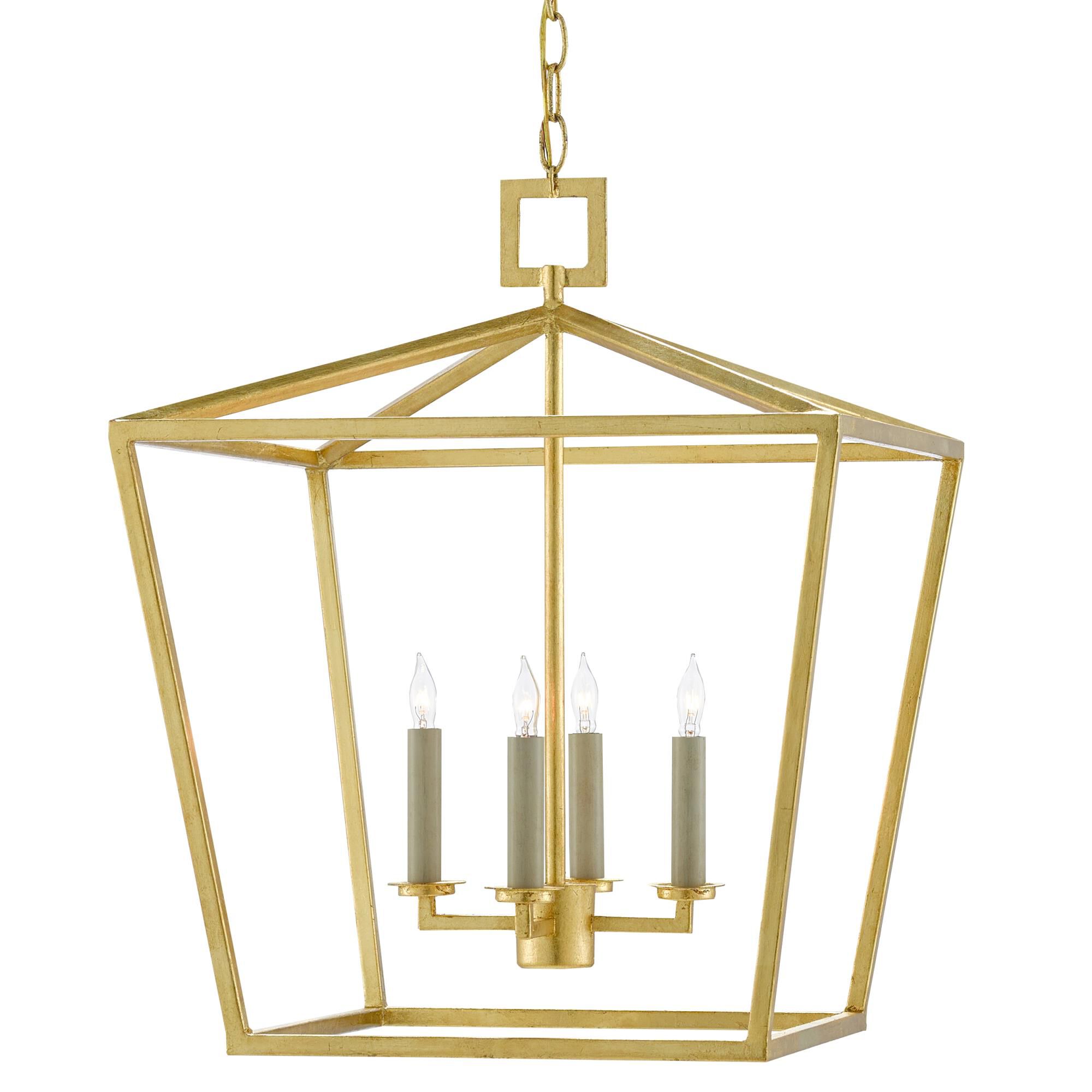 Denison 18 Inch Cage Pendant by Currey and Company