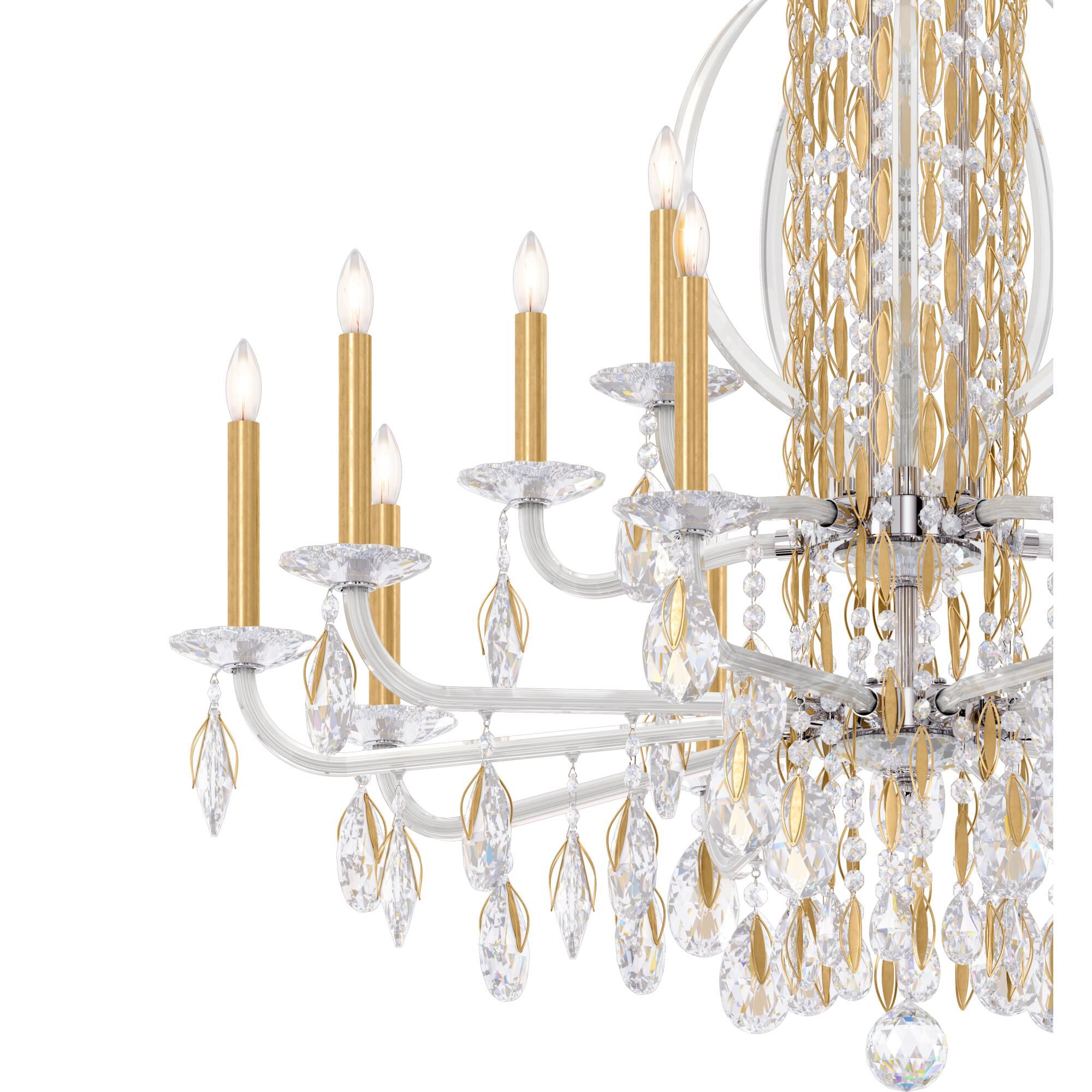 Sarella 40 Inch 17 Light Chandelier by Schonbek