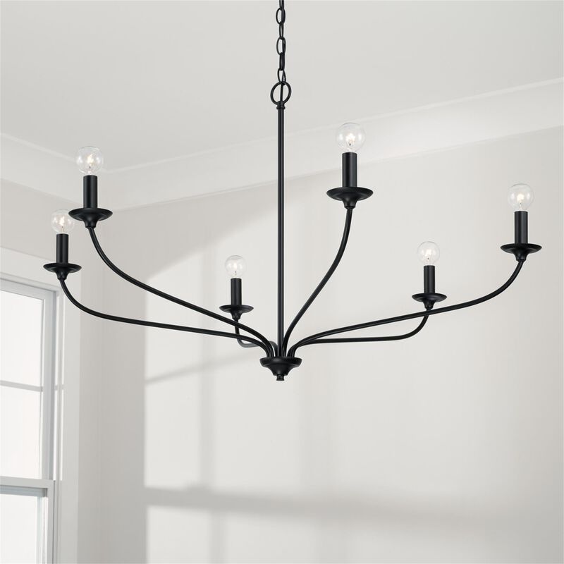 Dolan 39 Inch 6 Light Chandelier by Capital Lighting Fixture Company