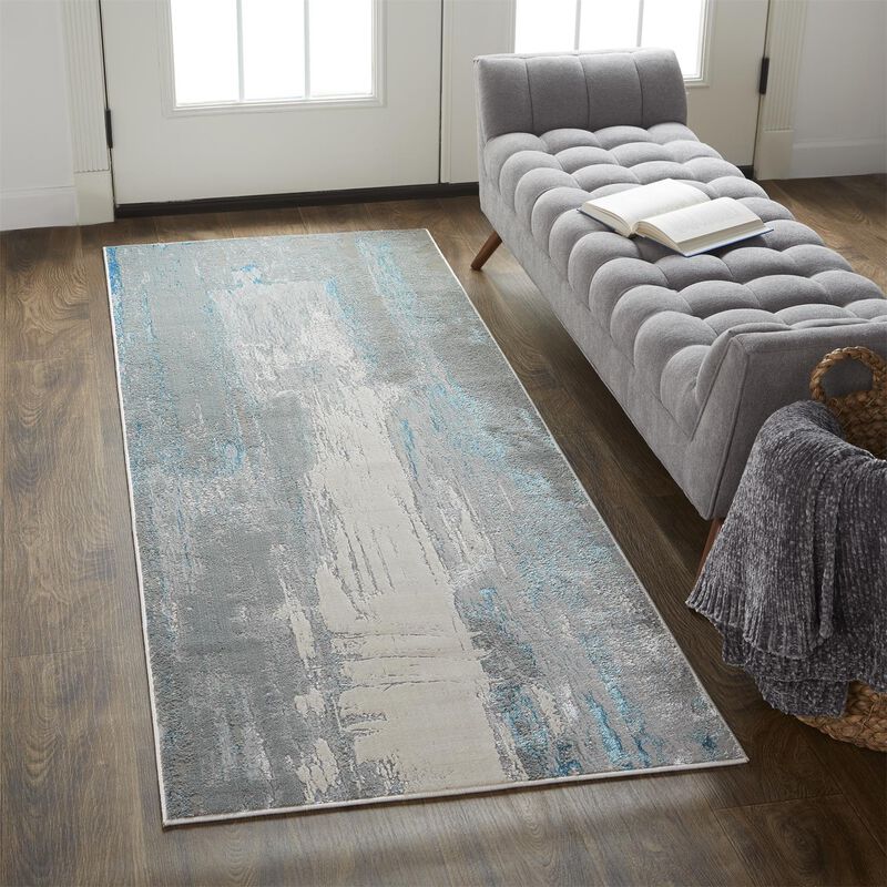 Azure Machine Woven Area Rug by Feizy