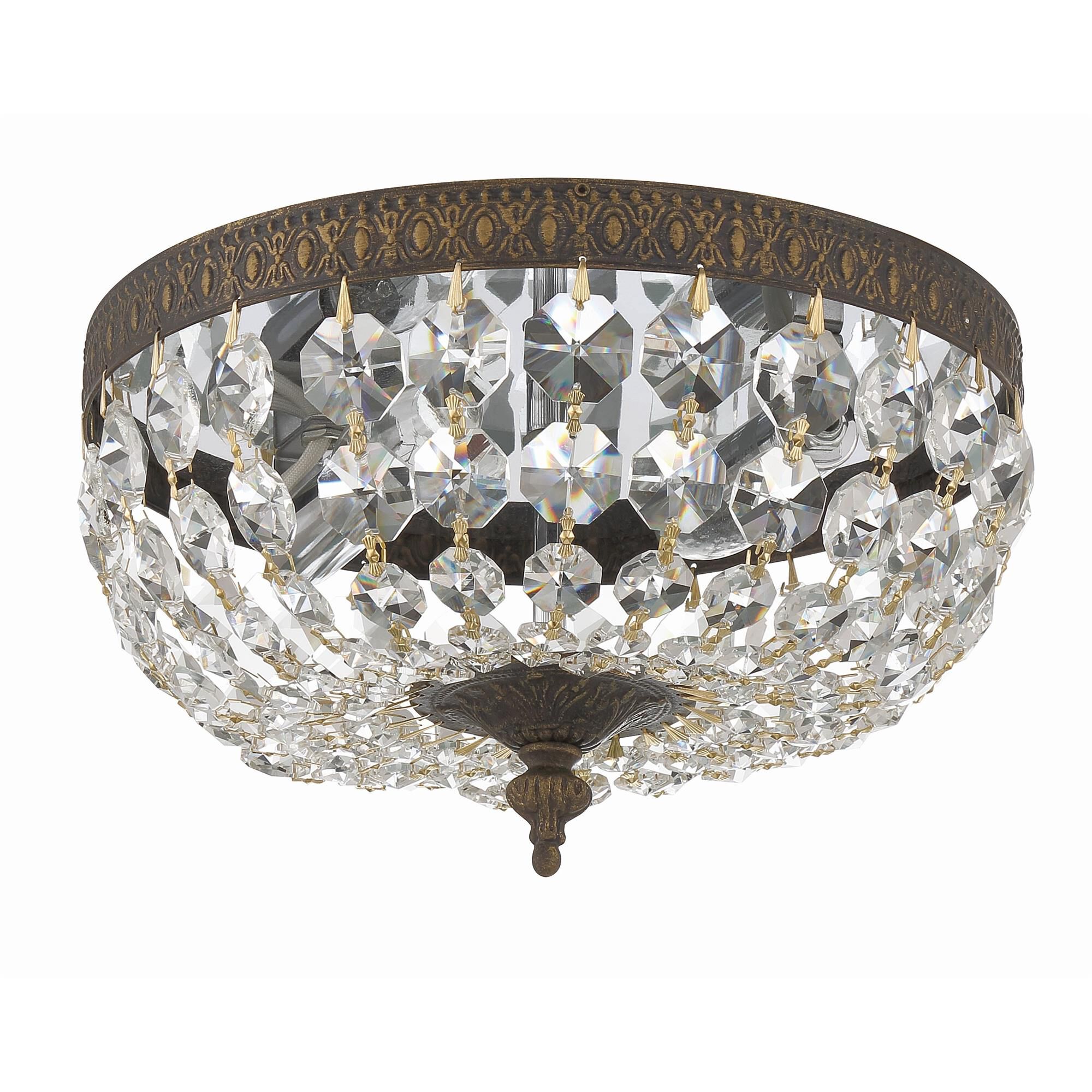 Ceiling 10 Inch 2 Light Semi Flush Mount,