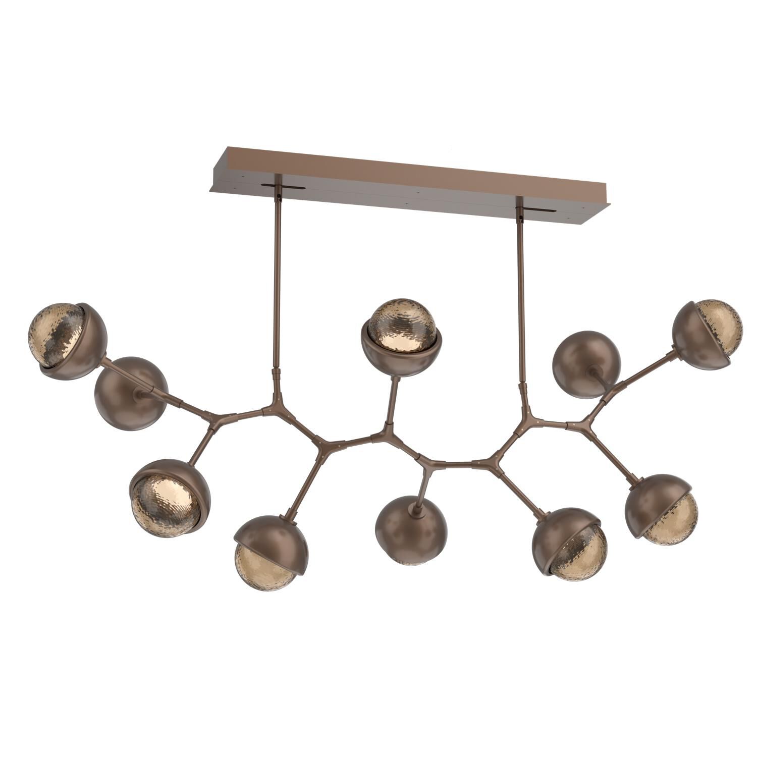 Shown in Burnished Bronze finish and Bronze glass and Metal Shade Matching Finish accent