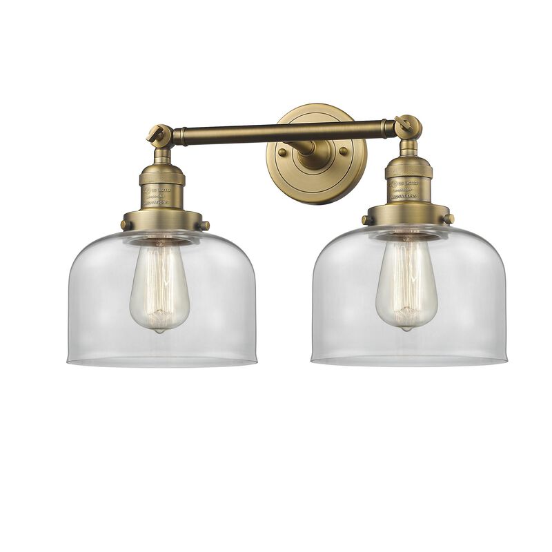 Bruno Marashlian Large Bell 19 Inch 2 Light Bath Vanity Light by Innovations Lighting
