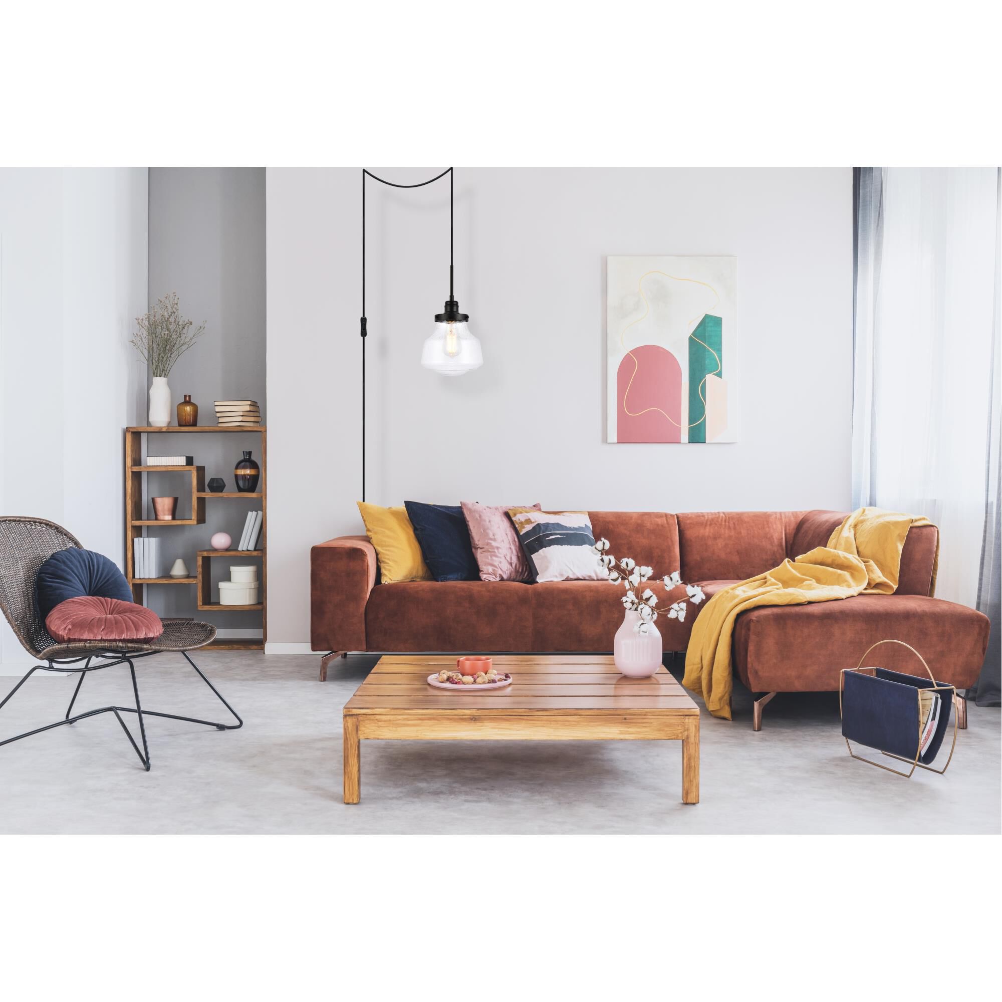 Elegant Lighting Lyle 8 Inch Mini Pendant