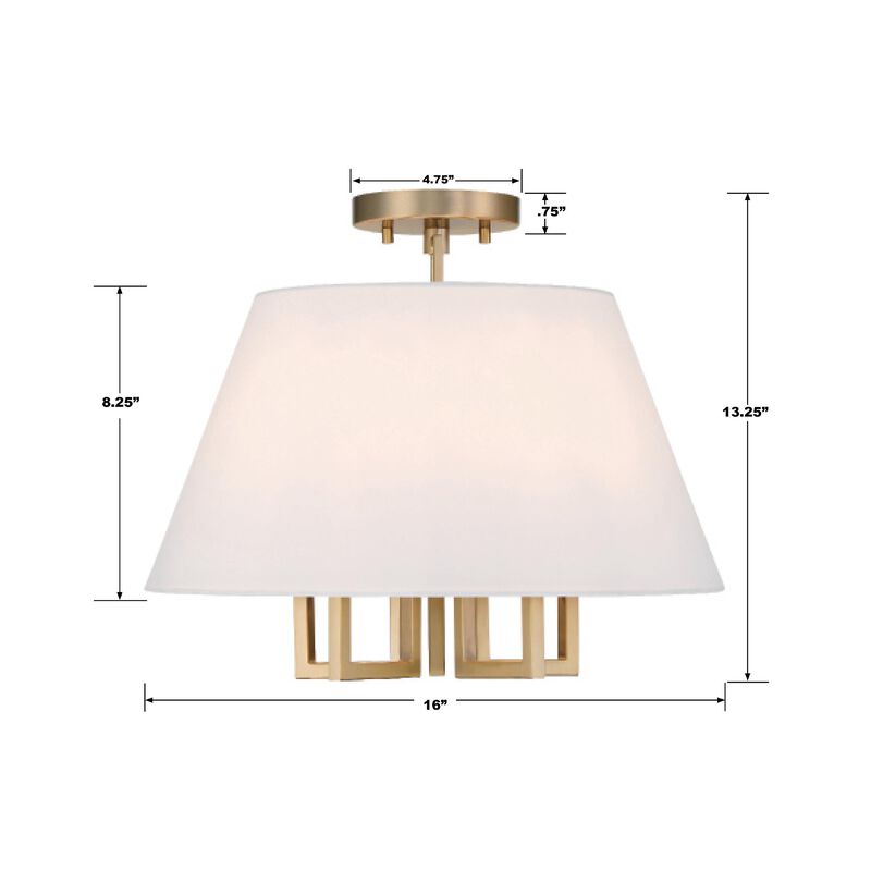 Westwood 16 Inch Mini Chandelier by Crystorama