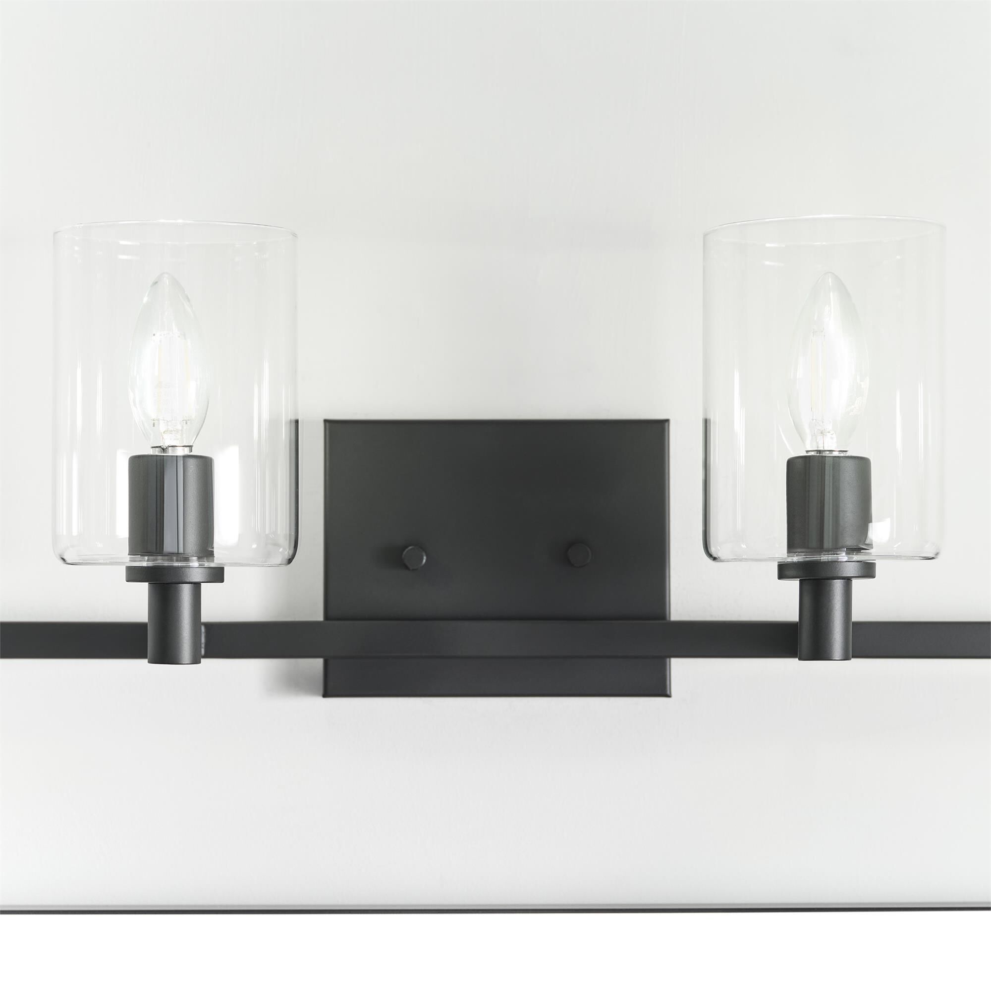 Shown in Midnight Black finish and Clear glass