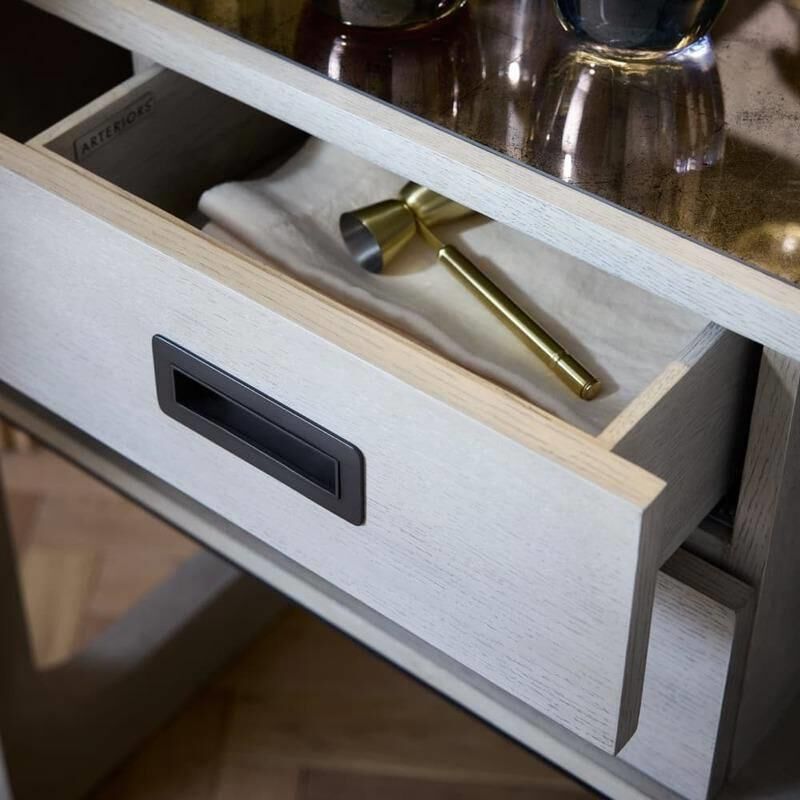 Shown in Antiqued Amber finish