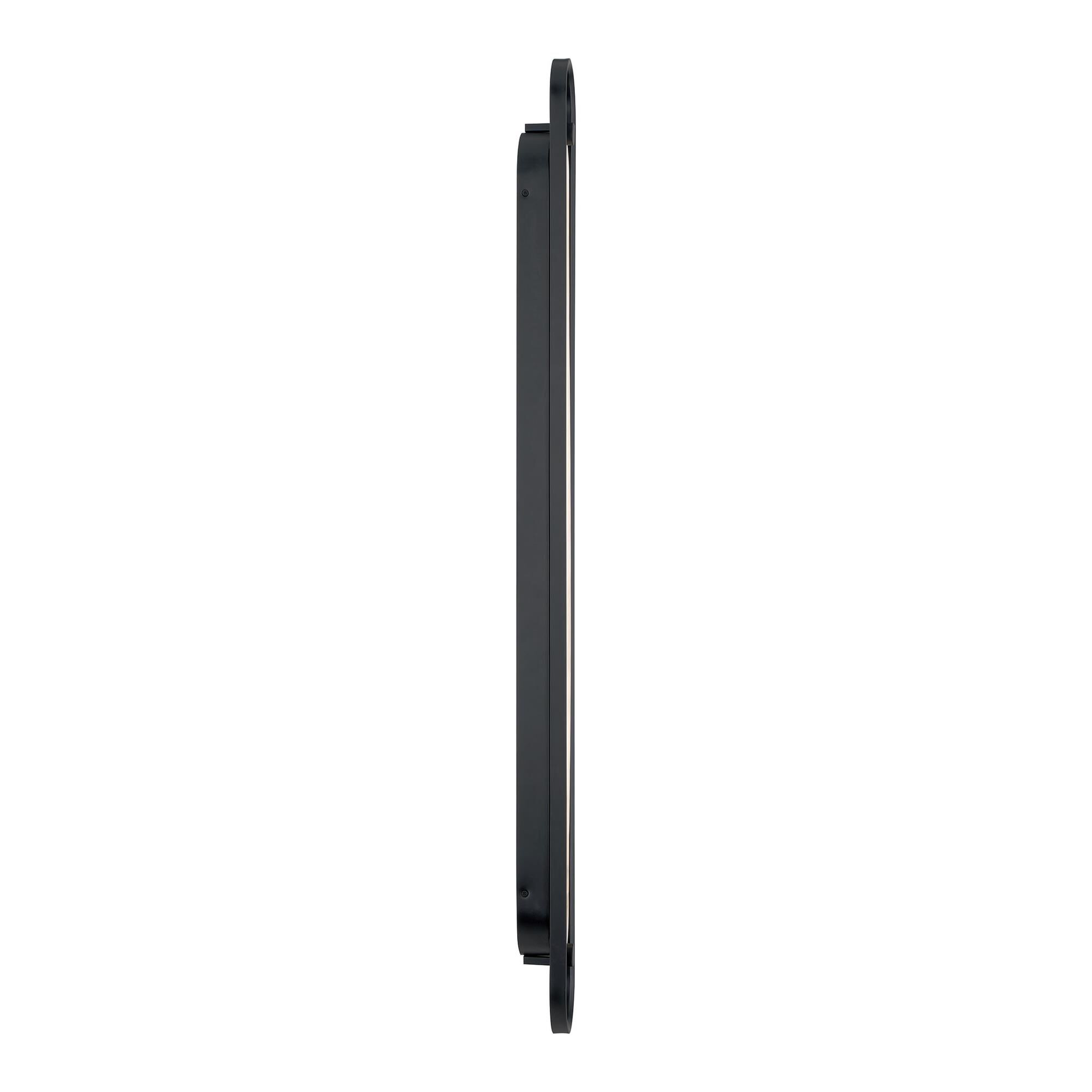Shown in Black finish and Alabaster glass