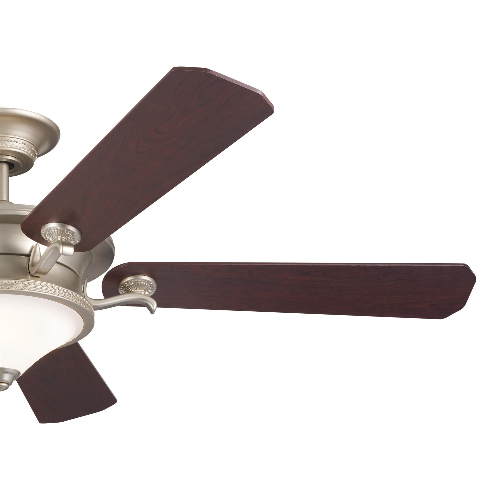 Shown in Brushed Nickel finish and Frosted glass