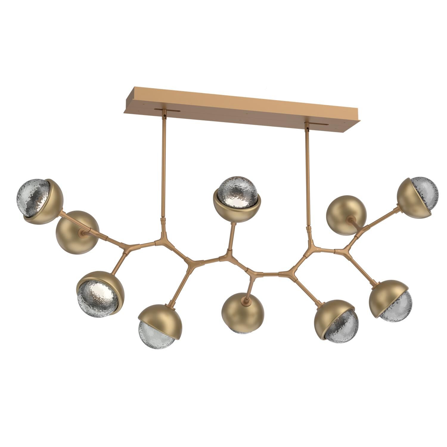Levi Wilson Cabochon 56 Inch Linear Suspension Light by Hammerton Studio