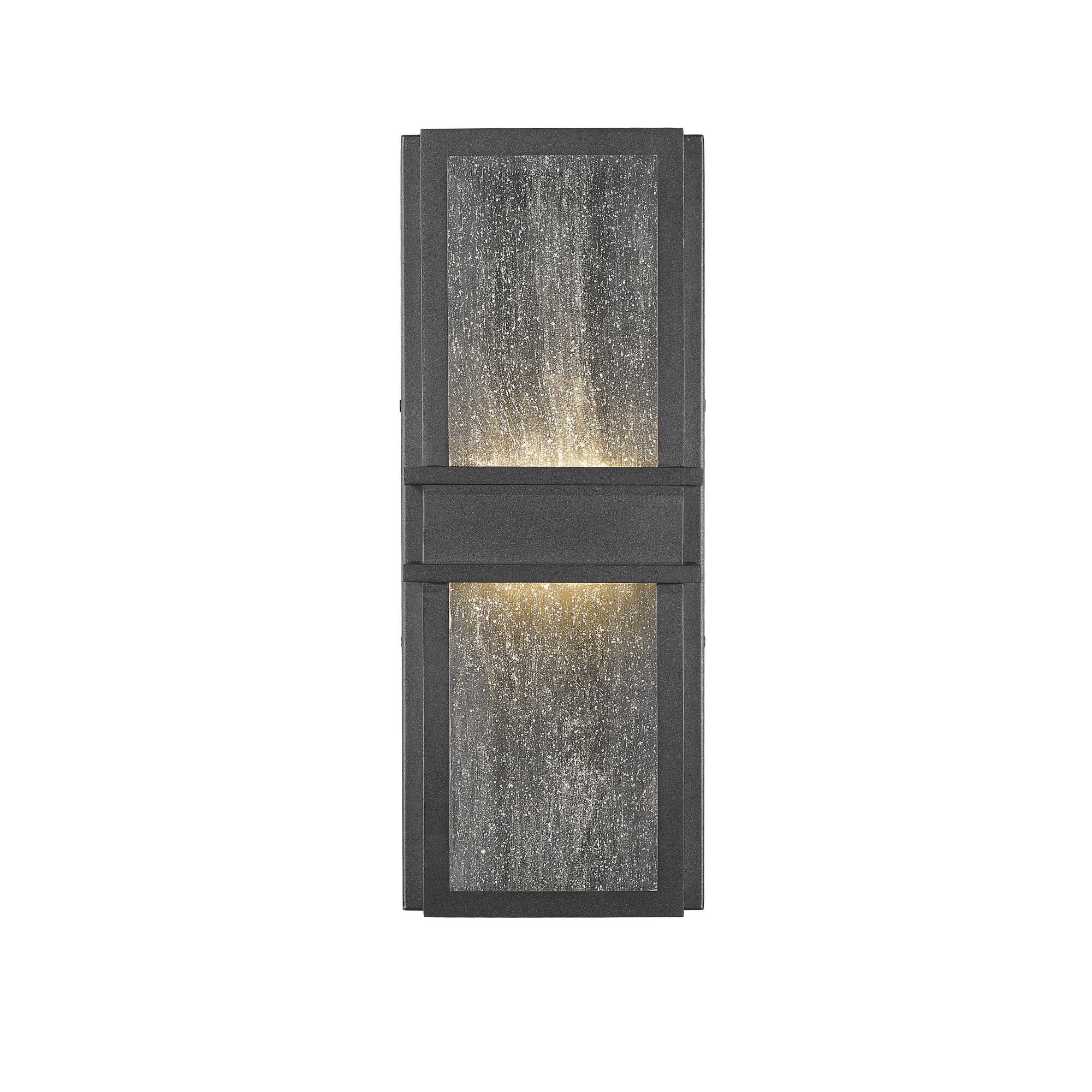 Shown in Black finish and Glass shade