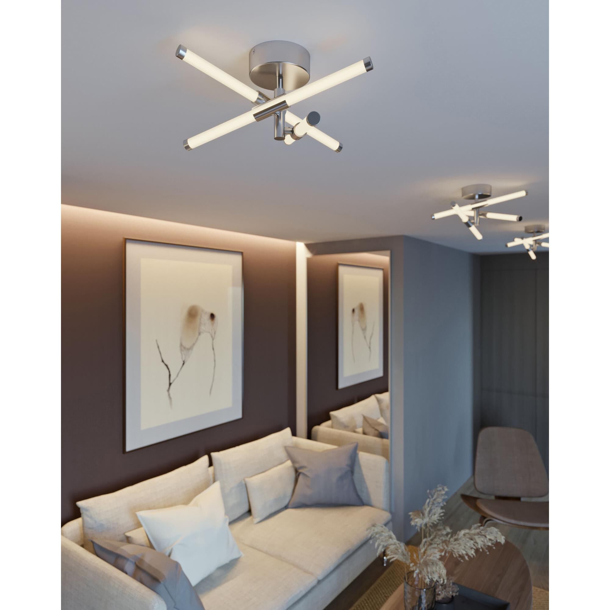 Rusnak 15 Inch 3 Light LED Semi Flush Mount by AFX Lighting