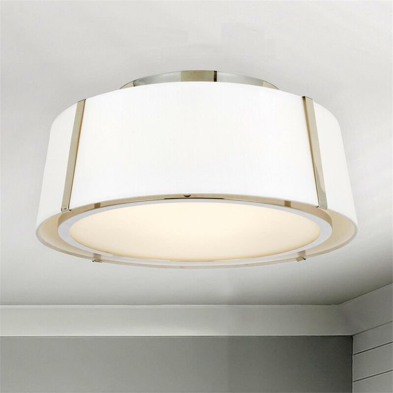 Fulton 18 Inch 3 Light Semi Flush Mount by Crystorama