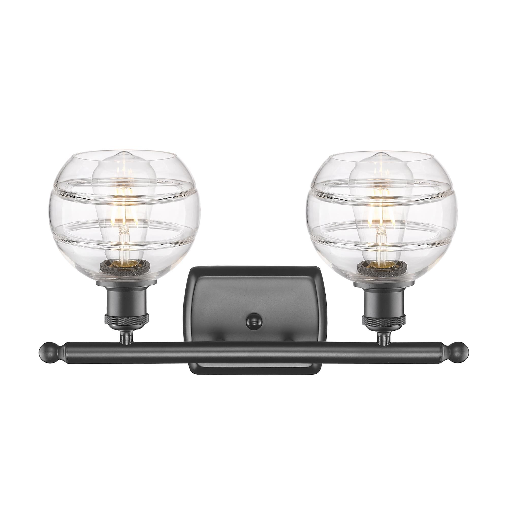 Shown in Oil Rubbed Bronze finish and Clear glass