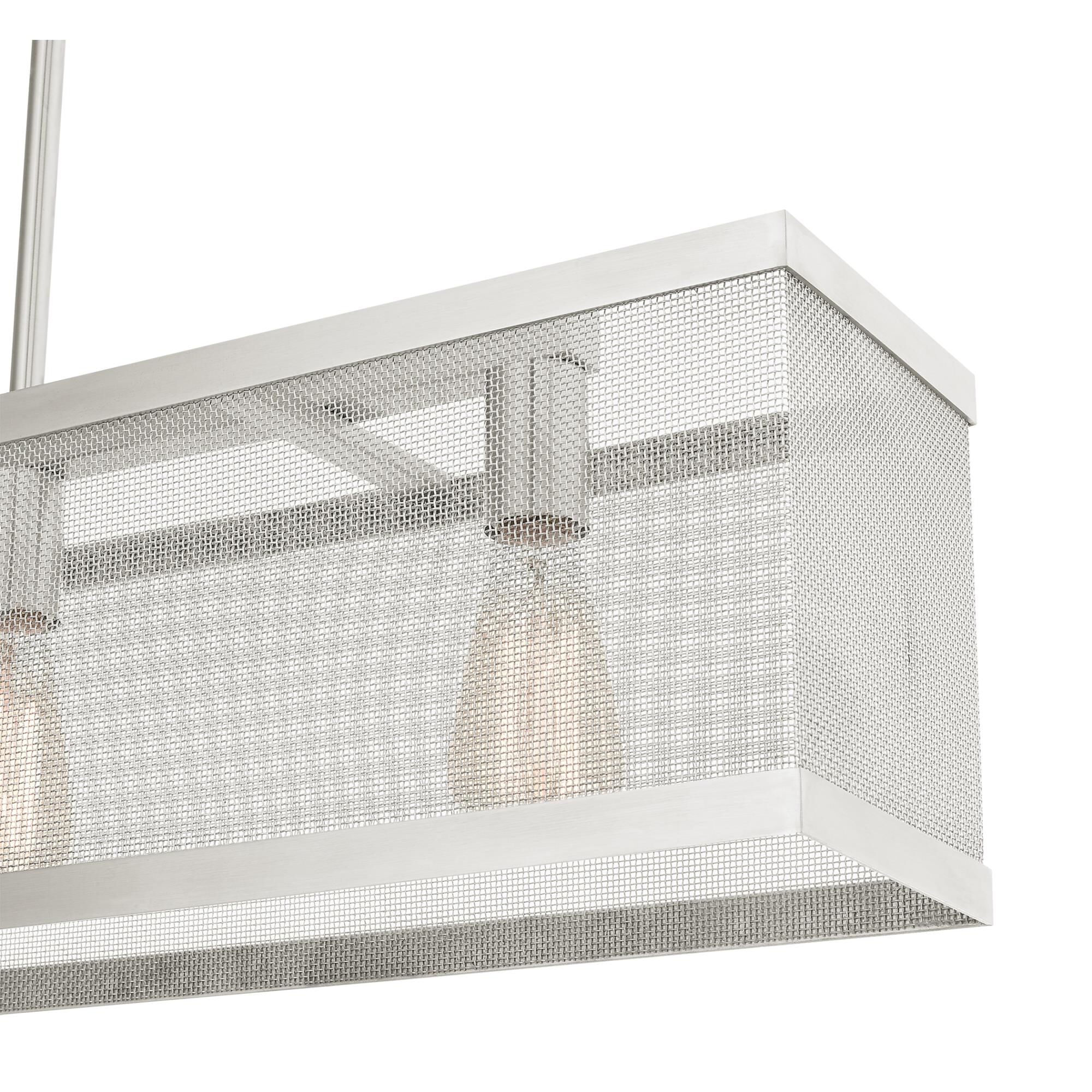 Industro 30 Inch 3 Light Linear Suspension Light by Livex Lighting