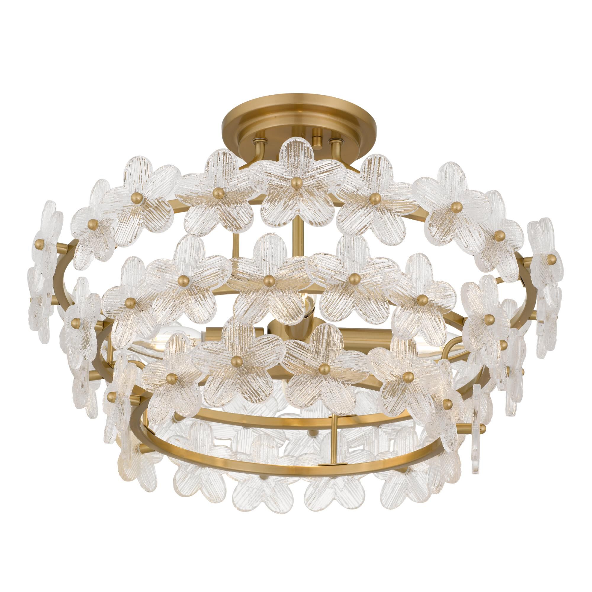 Wright 21 Inch Semi Flush Mount by Quoizel