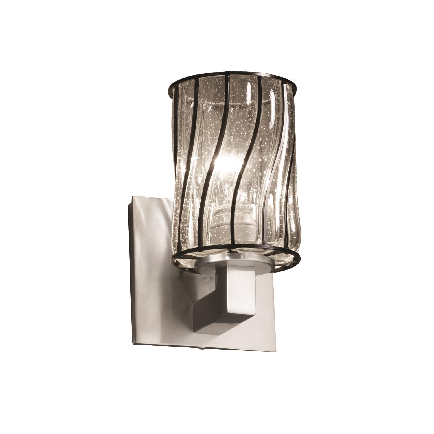 Wire Glass 7 Inch Wall Sconce by Justice Design Group