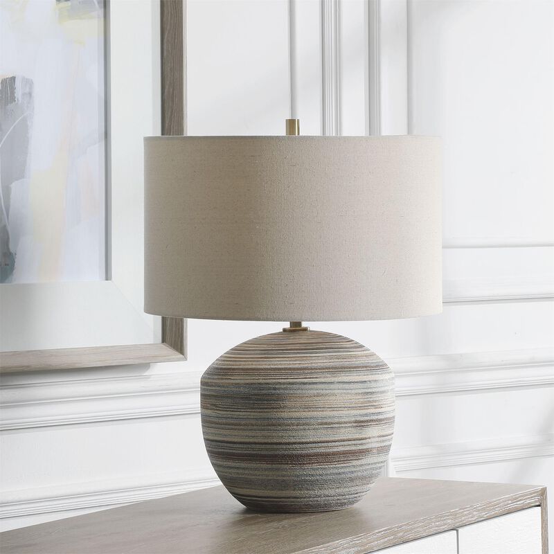 Prospect Striped Accent Lamp by Uttermost
