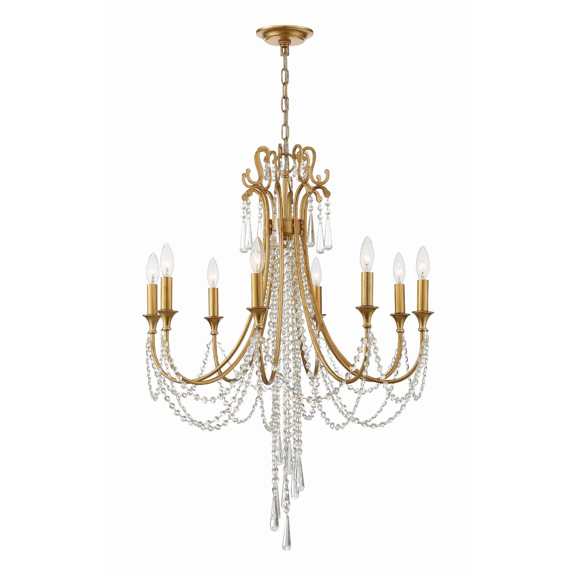 Arcadia 26 Inch 8 Light Chandelier by Crystorama