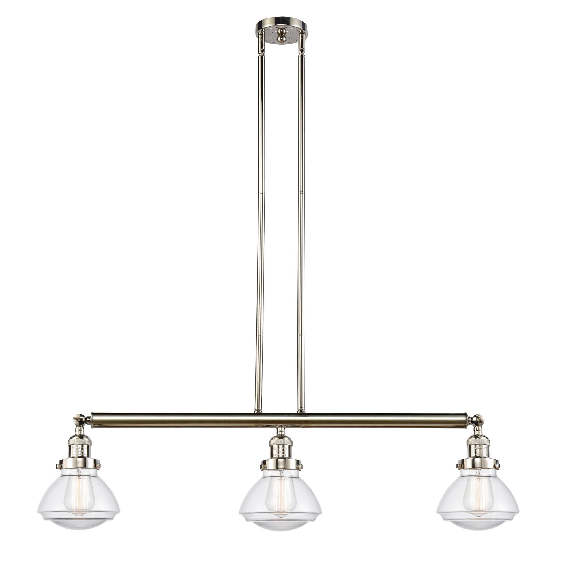 Bruno Marashlian Olean 39 Inch 3 Light Linear Suspension Light by Innovations Lighting