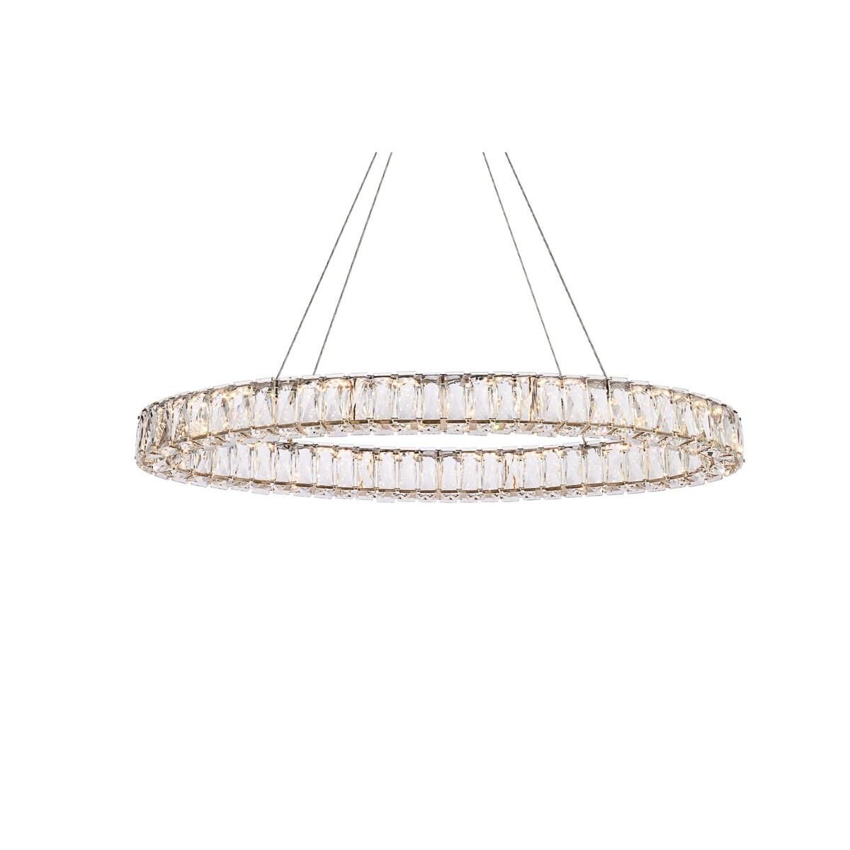 Monroe Linear Suspension Light by Elegant Lighting