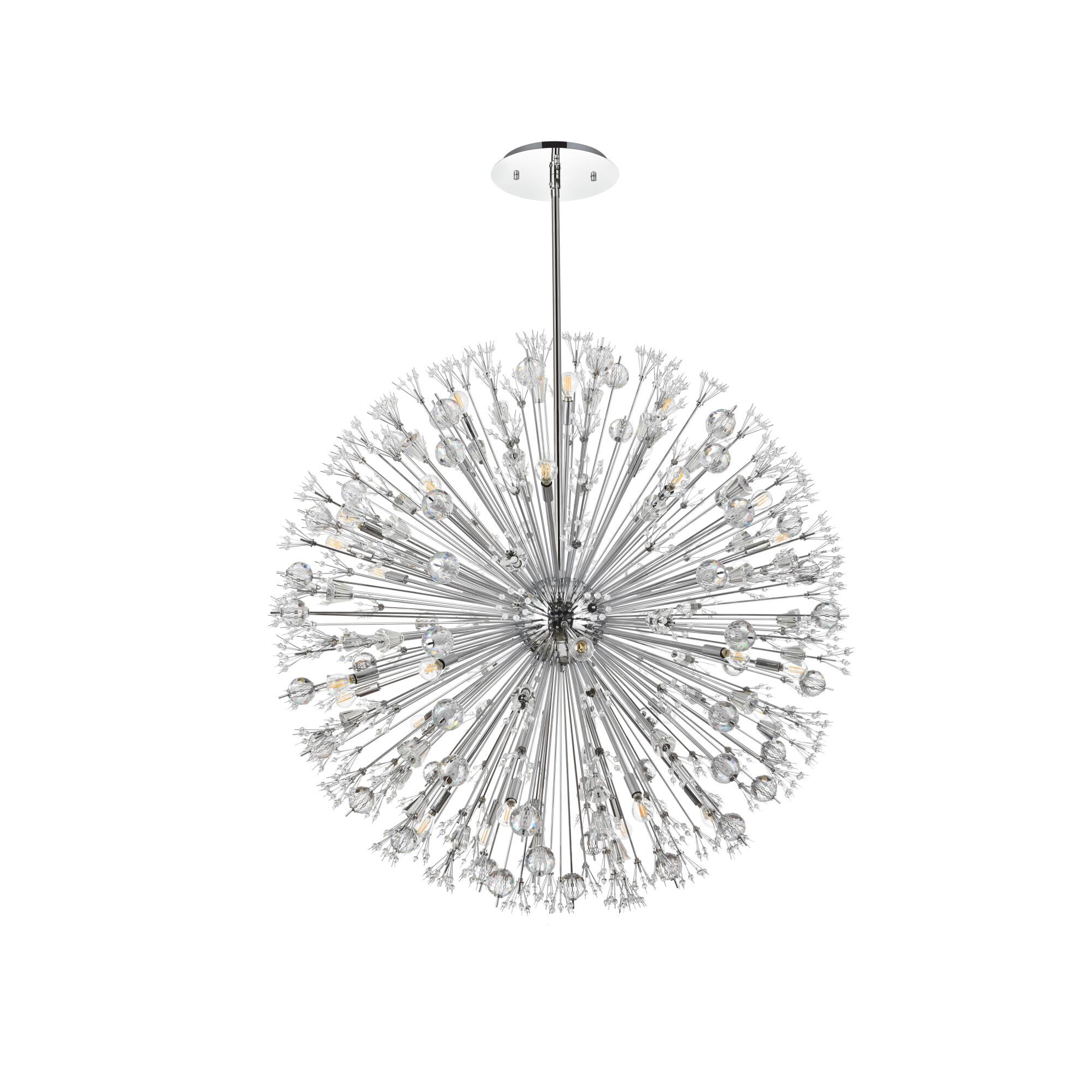 Shown in Chrome finish and Clear Royal Cut crystal