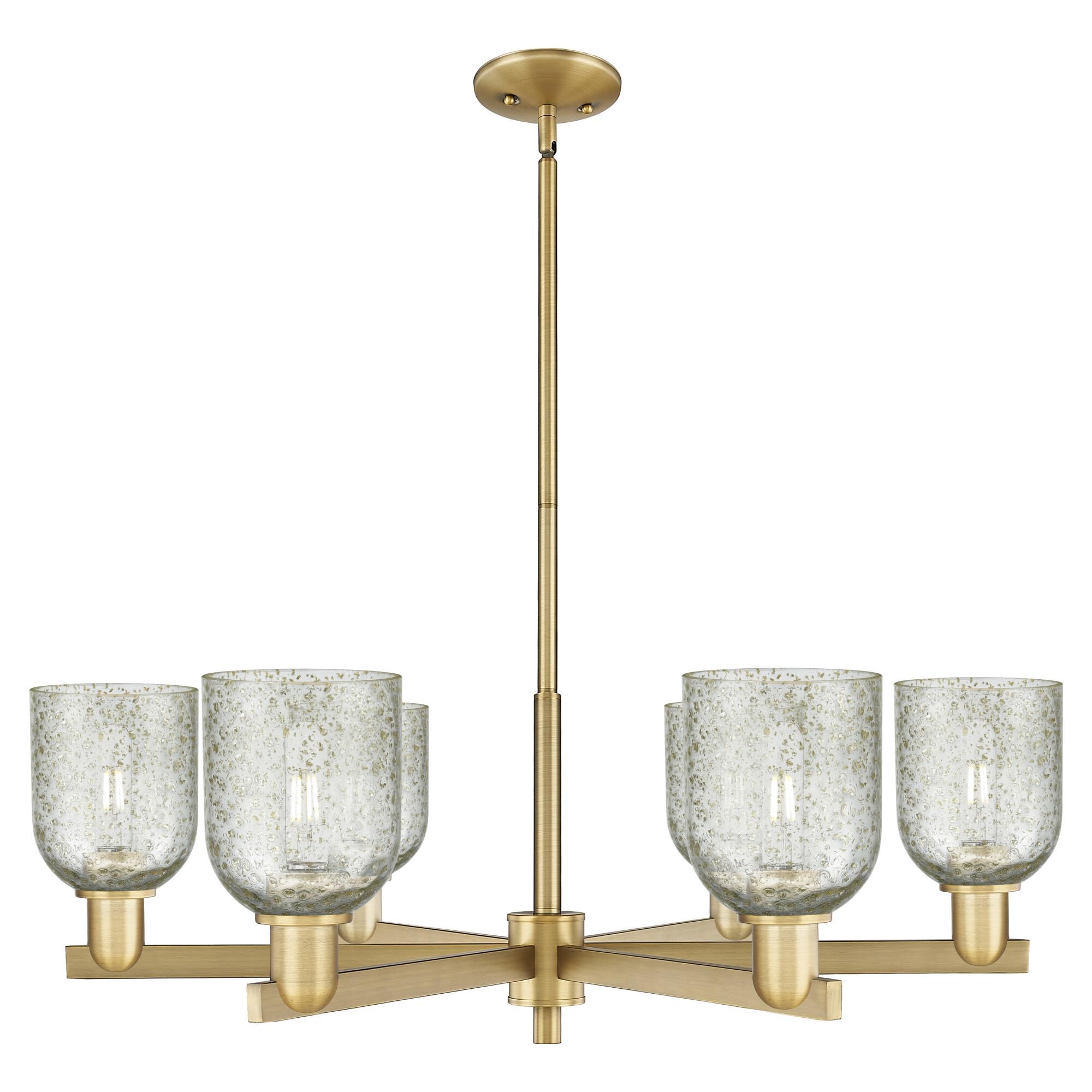 Shown in Brushed Brass finish and Mica glass