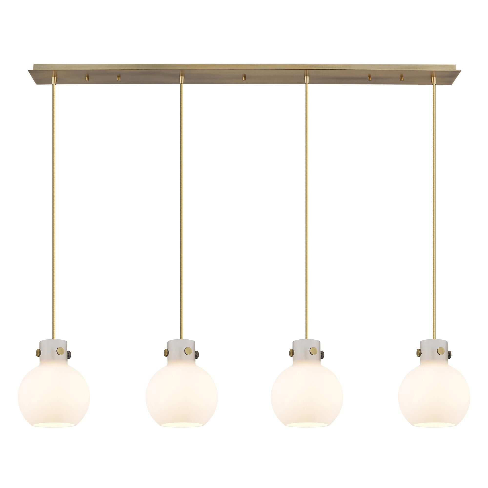 Bruno Marashlian Newton Sphere 51 Inch 4 Light Linear Suspension Light by Innovations Lighting