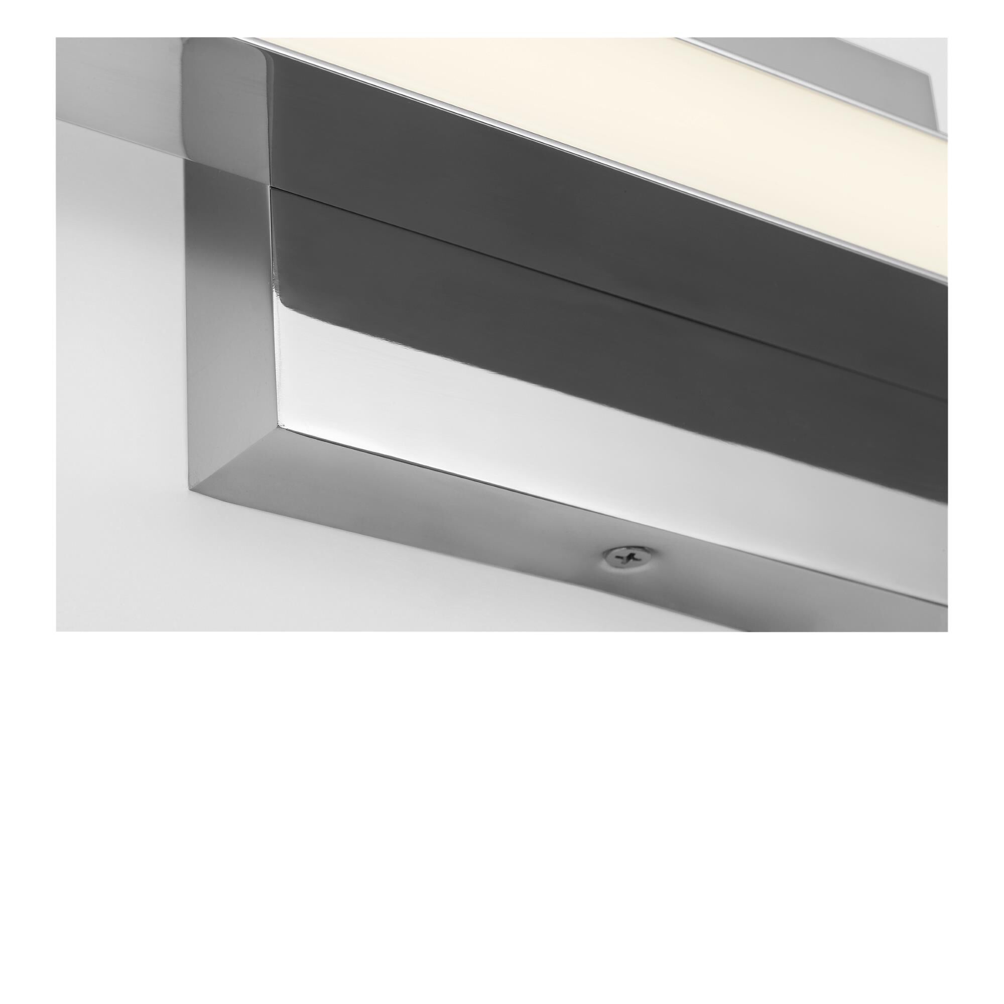 Shown in Chrome finish and White Polycarbonate shade