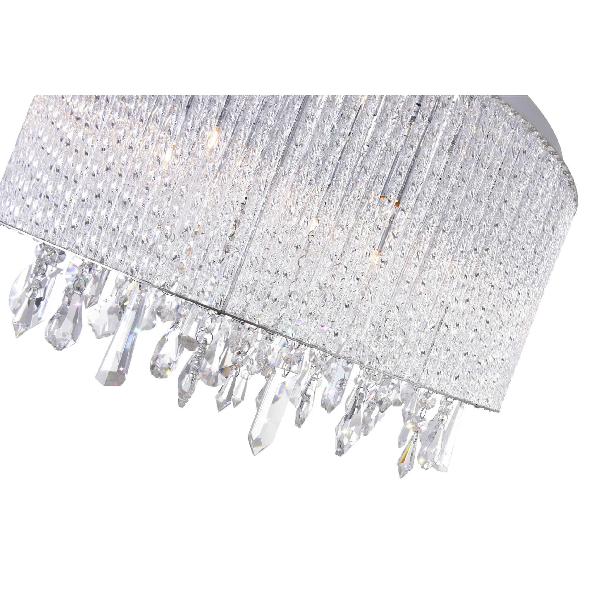 Shown in Chrome finish and K9 Clear crystal and Clear shade