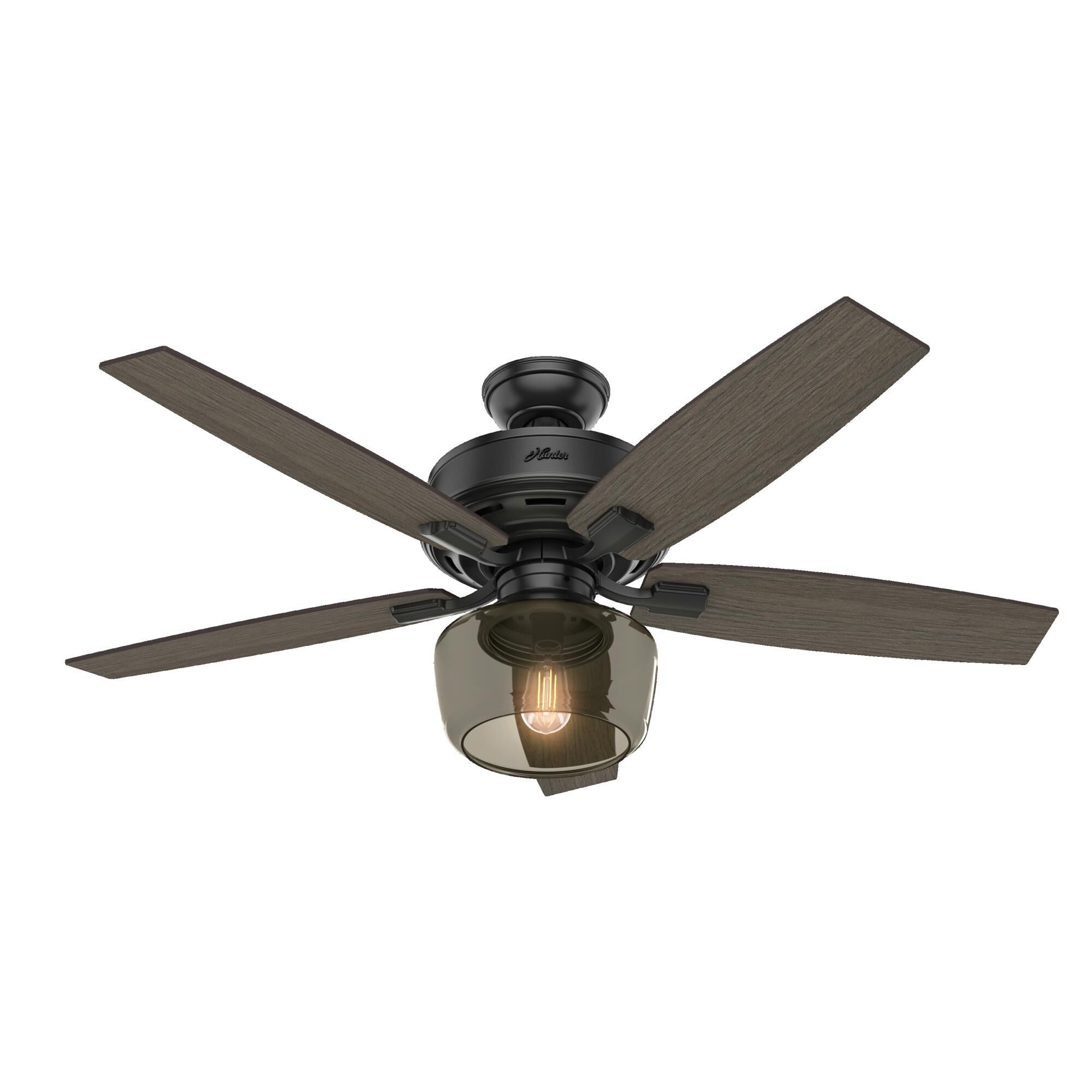 Bennett 52 Inch Ceiling Fan with Light Kit by Hunter Fan